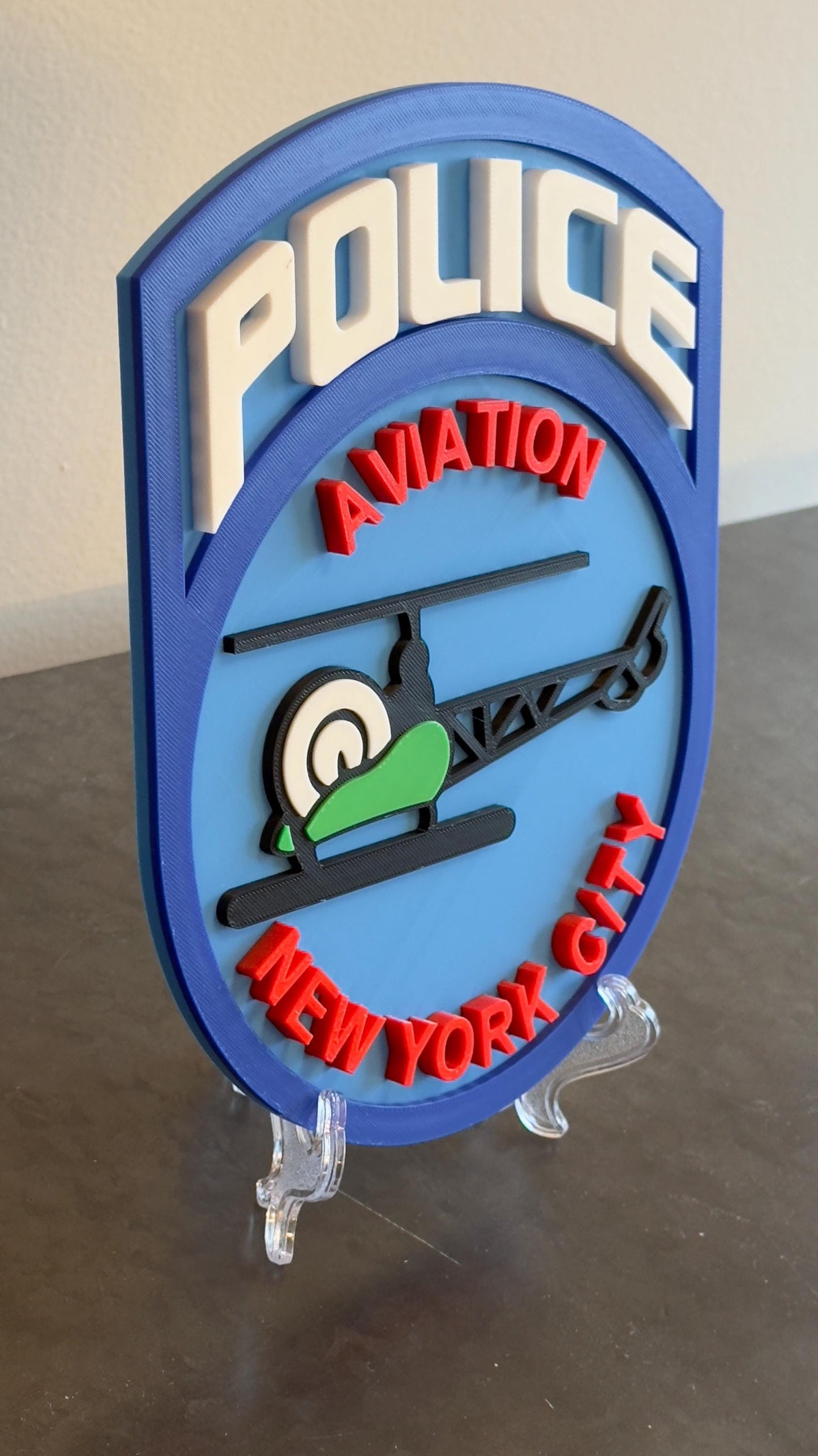 NYPD Aviation : 3D Embossed Design - Indoor Wall Display