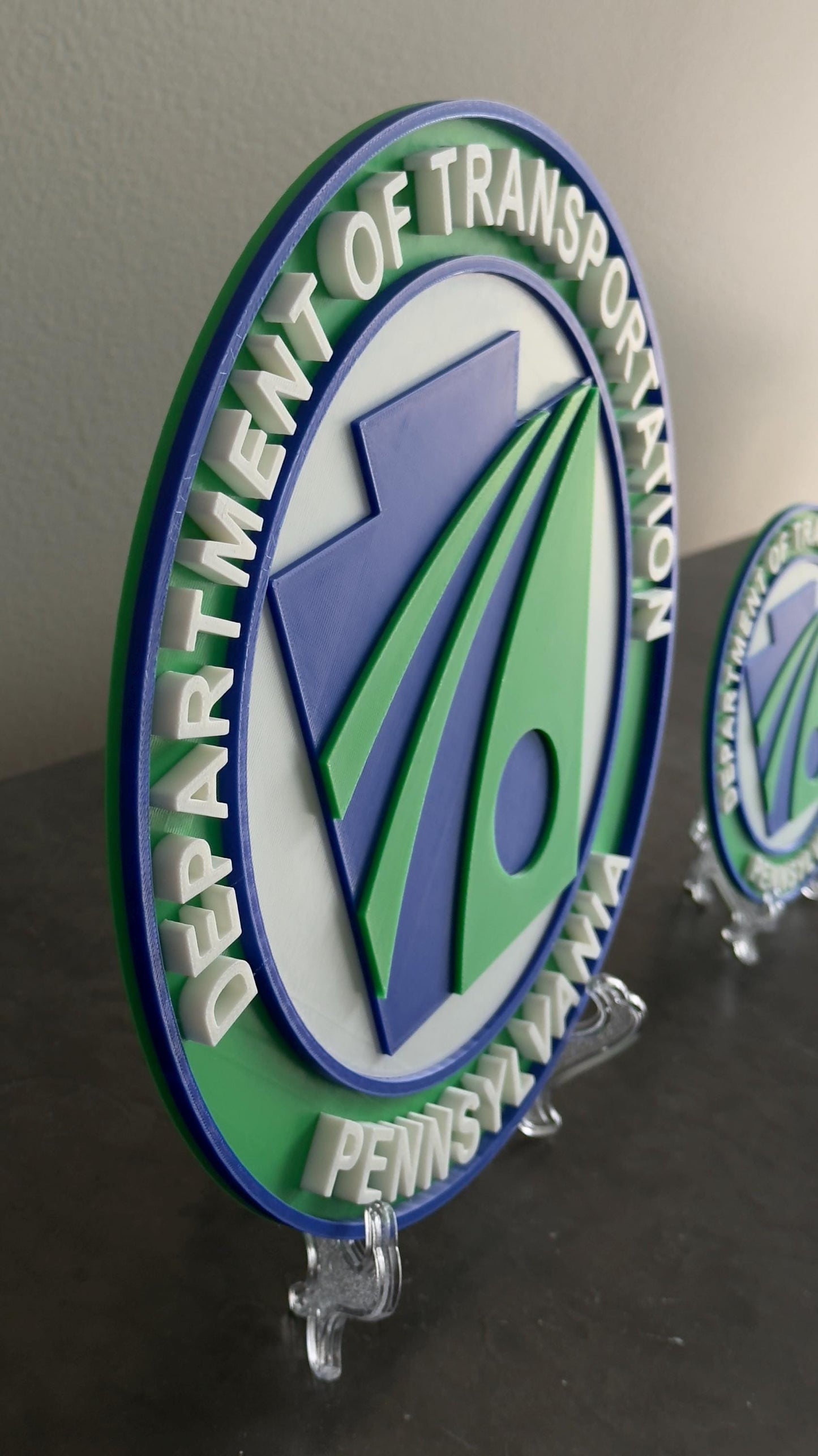 PENNDOT 3D Plaque: Pennsylvania Transportation Wall Display