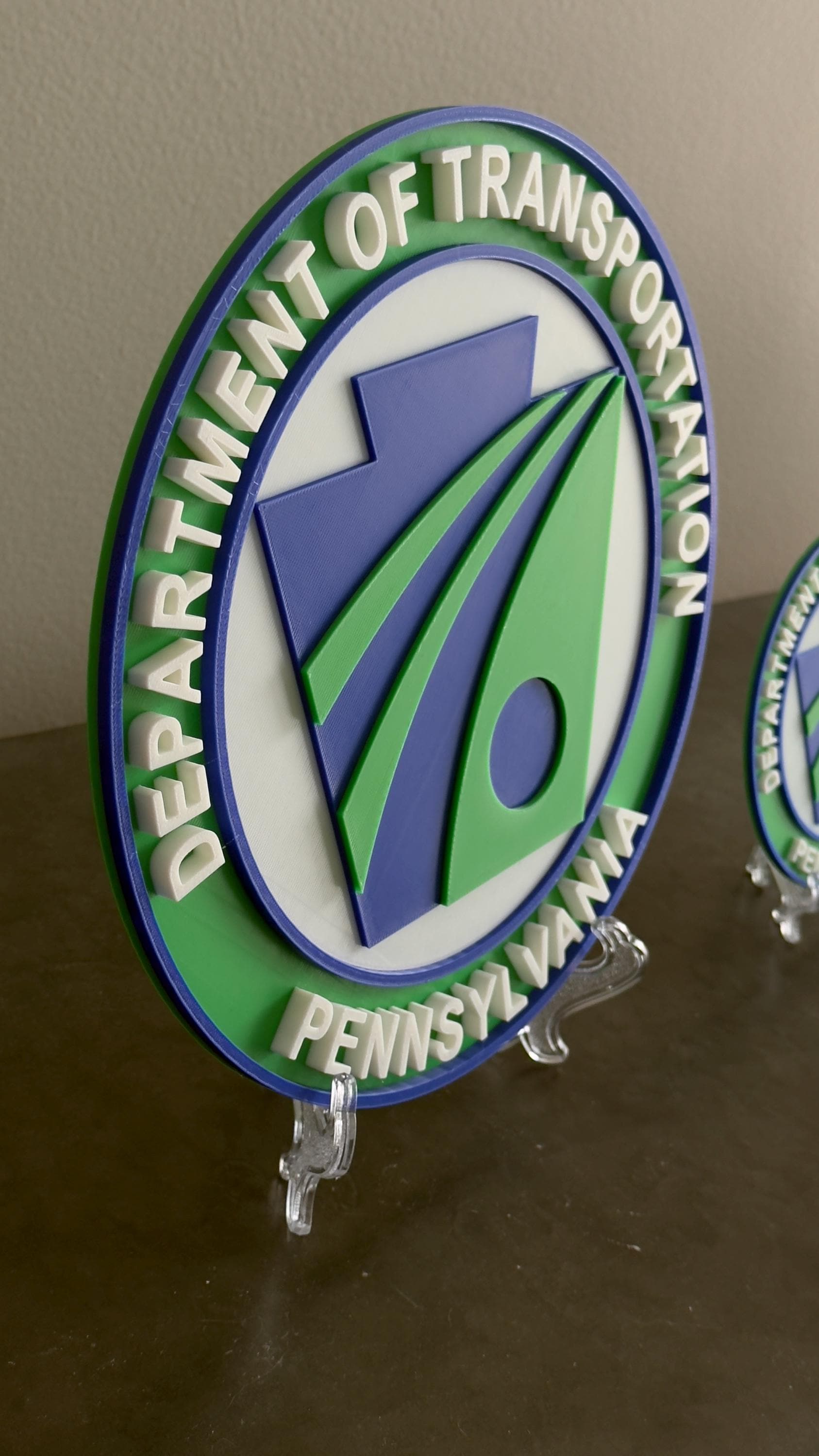 PENNDOT 3D Plaque: Pennsylvania Transportation Wall Display