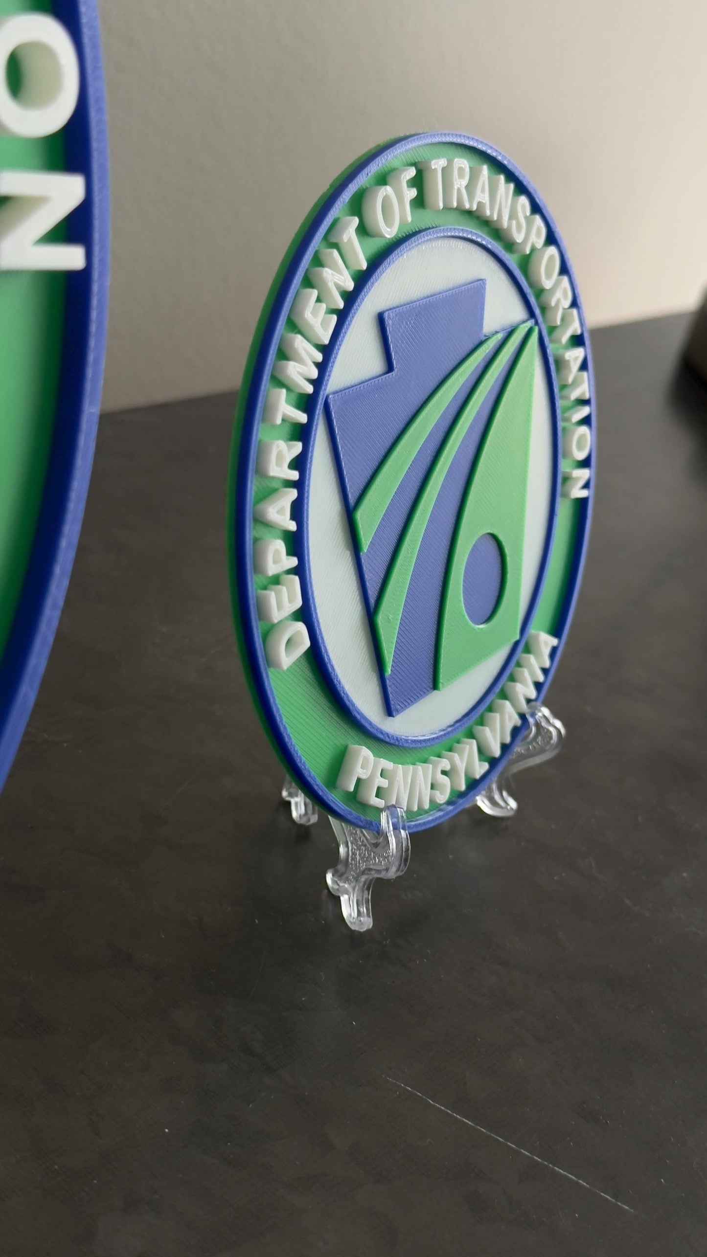 PENNDOT 3D Plaque: Pennsylvania Transportation Wall Display