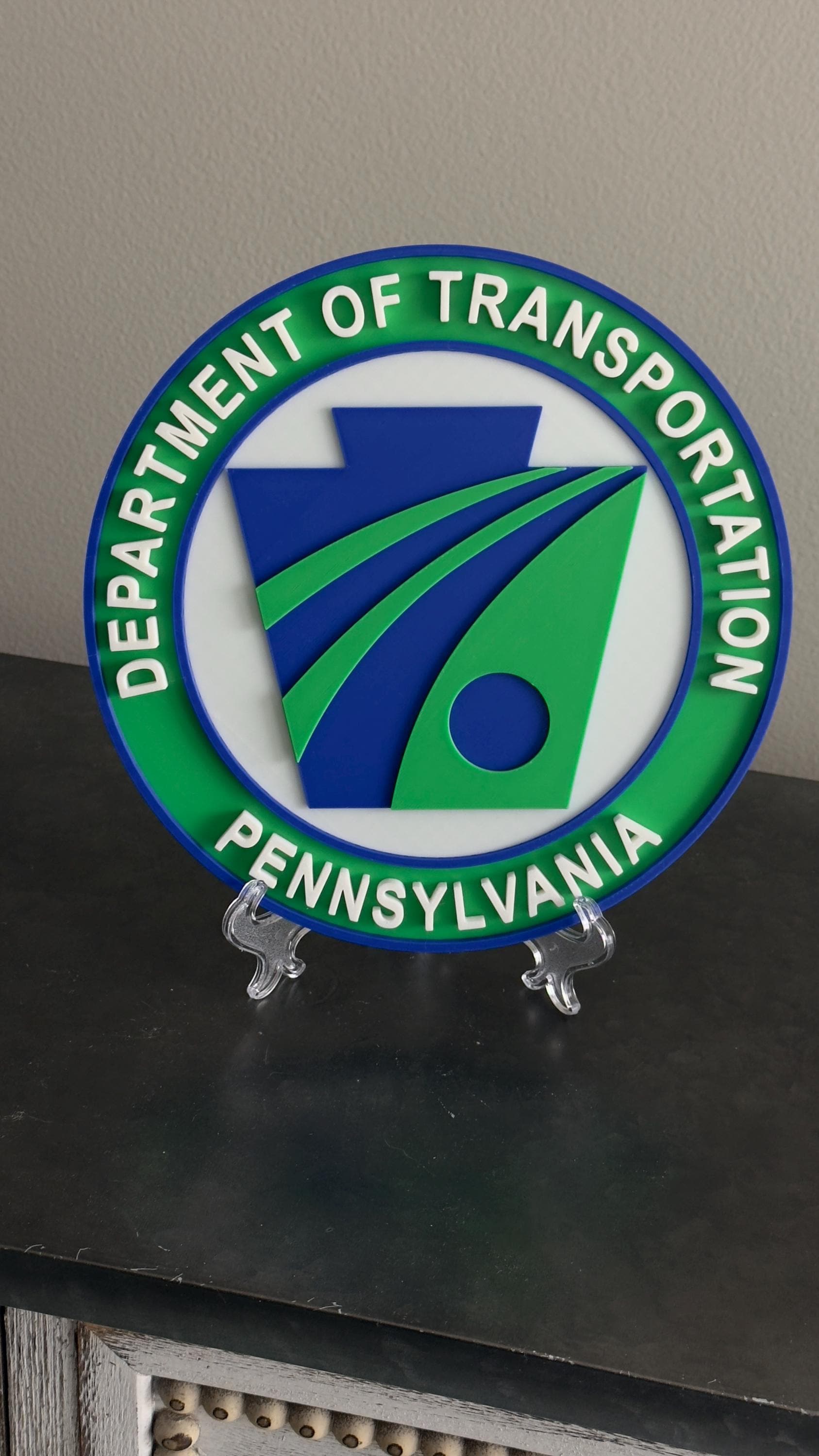 PENNDOT 3D Plaque: Pennsylvania Transportation Wall Display