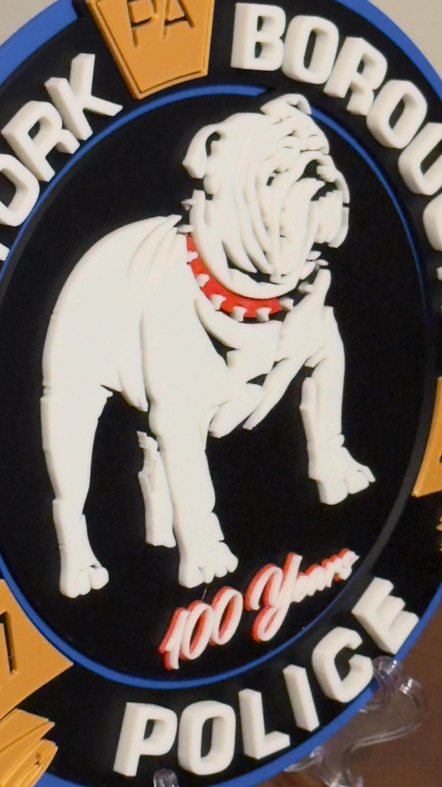 West York Borough Police 3D Embossed Plaque: First Responder Wall Art Pennsylvania