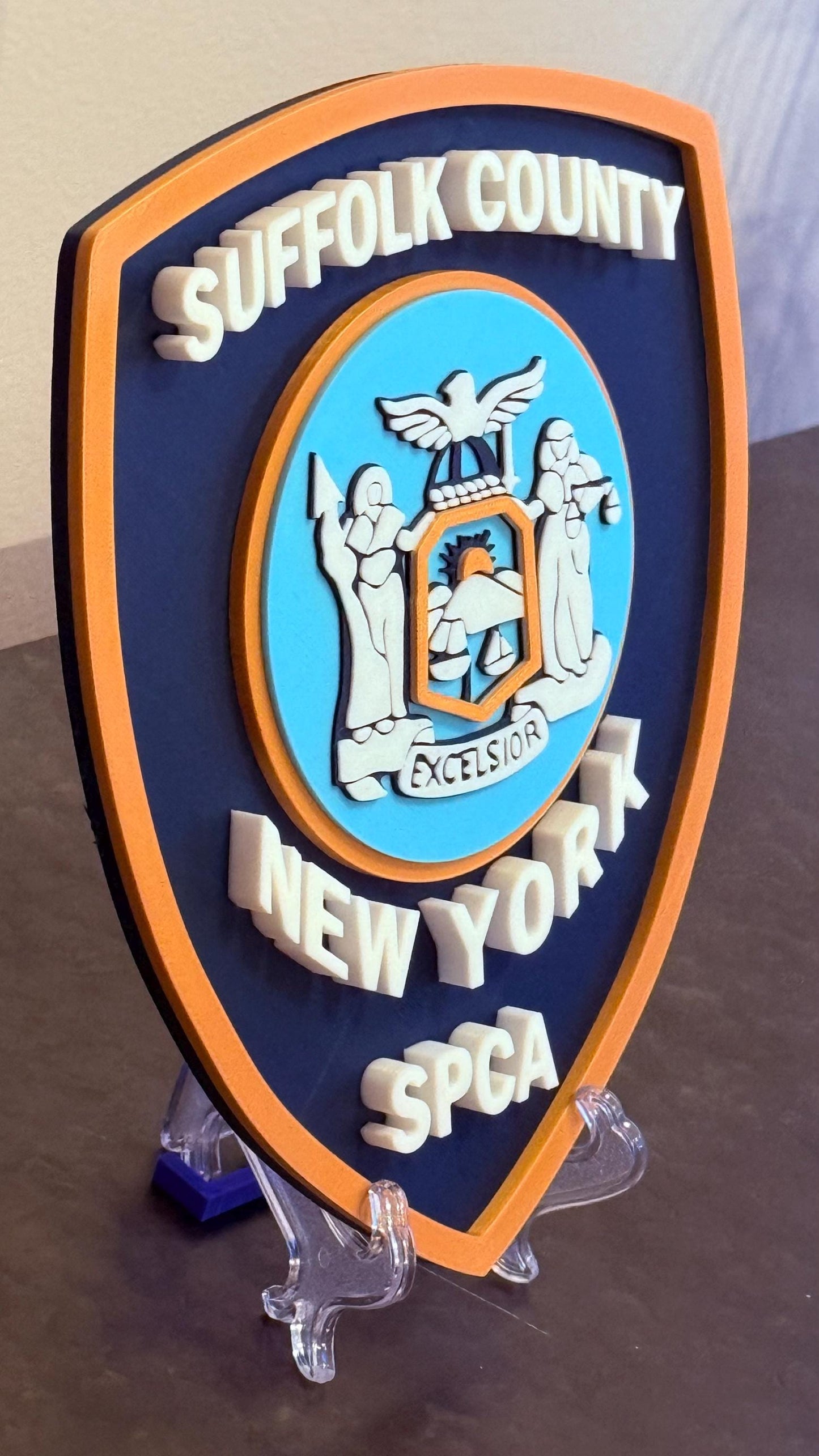 SPCA Plaque: Suffolk County First Responder Wall Art New York