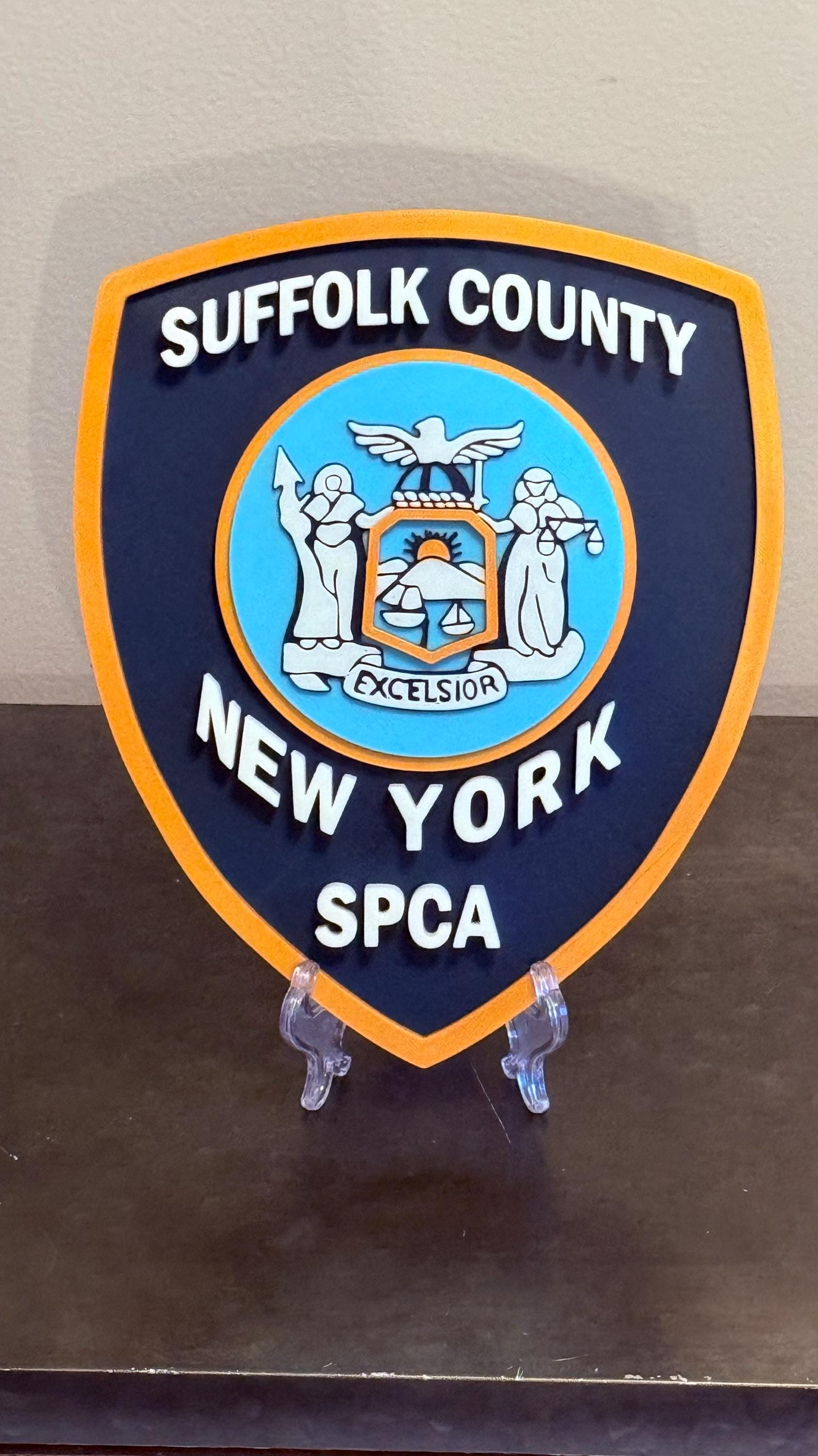SPCA Plaque: Suffolk County First Responder Wall Art New York