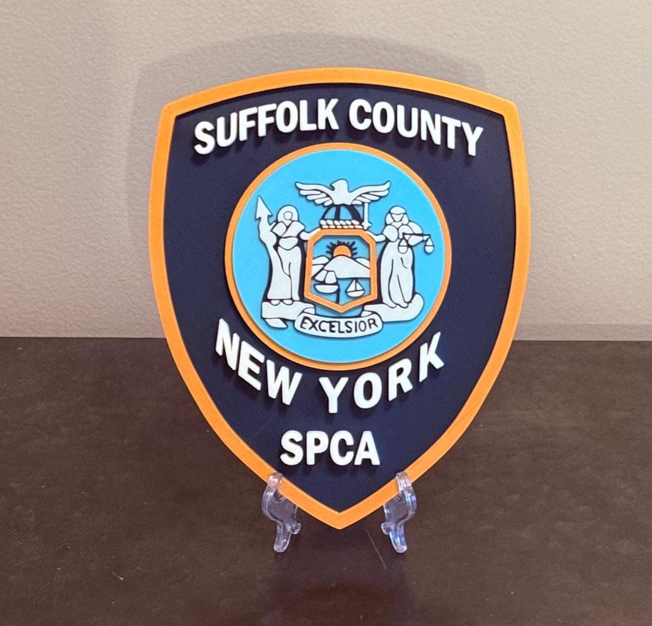 SPCA Plaque: Suffolk County First Responder Wall Art New York