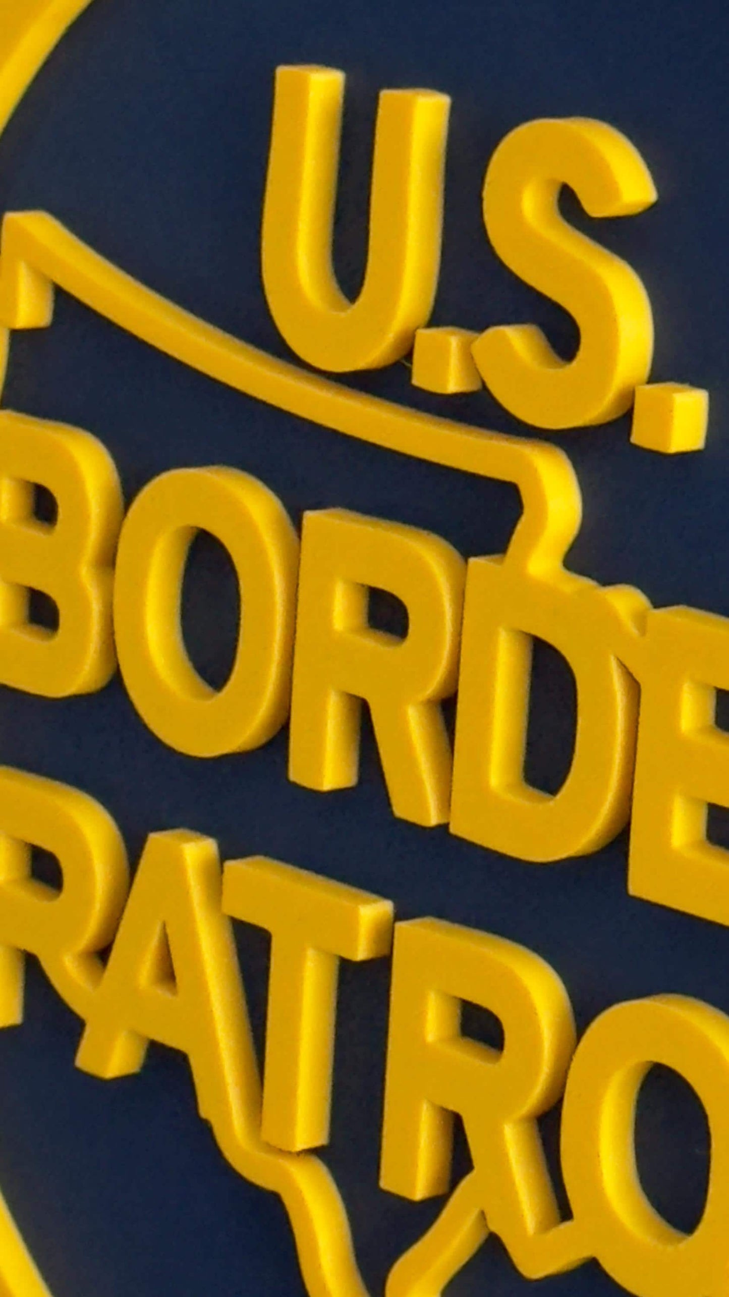 US Border Patrol 3D Embossed Plaque: First Responder Wall Decor Government