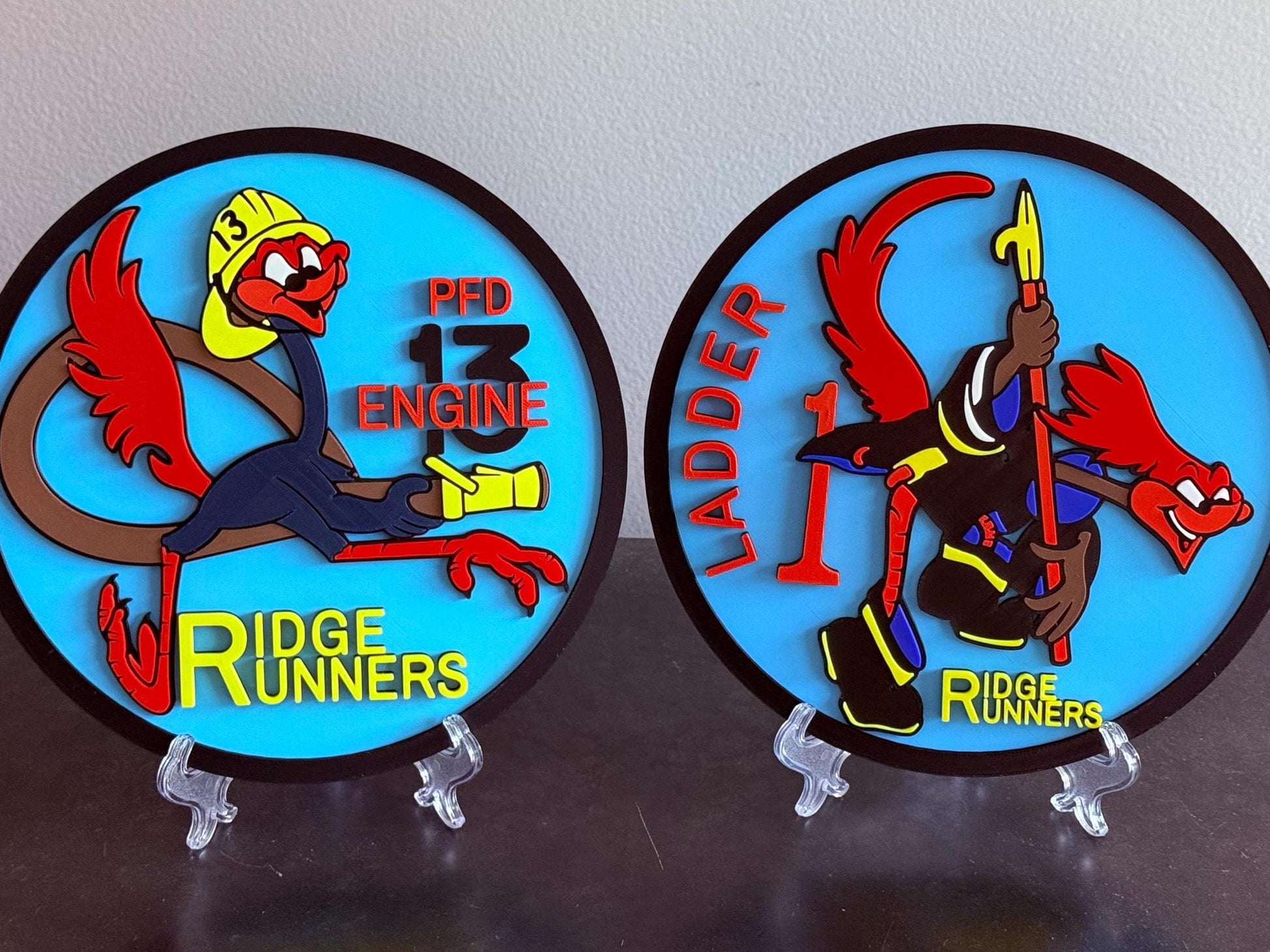 Ridge Runners Ladder 1 & Engine 13 Philadelphia Fire Department 3D Plaque Pennsylvania