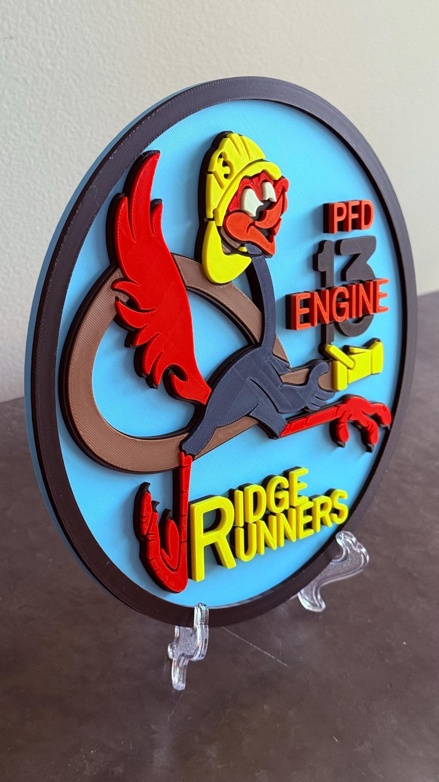 Ridge Runners Ladder 1 & Engine 13 Philadelphia Fire Department 3D Plaque Pennsylvania