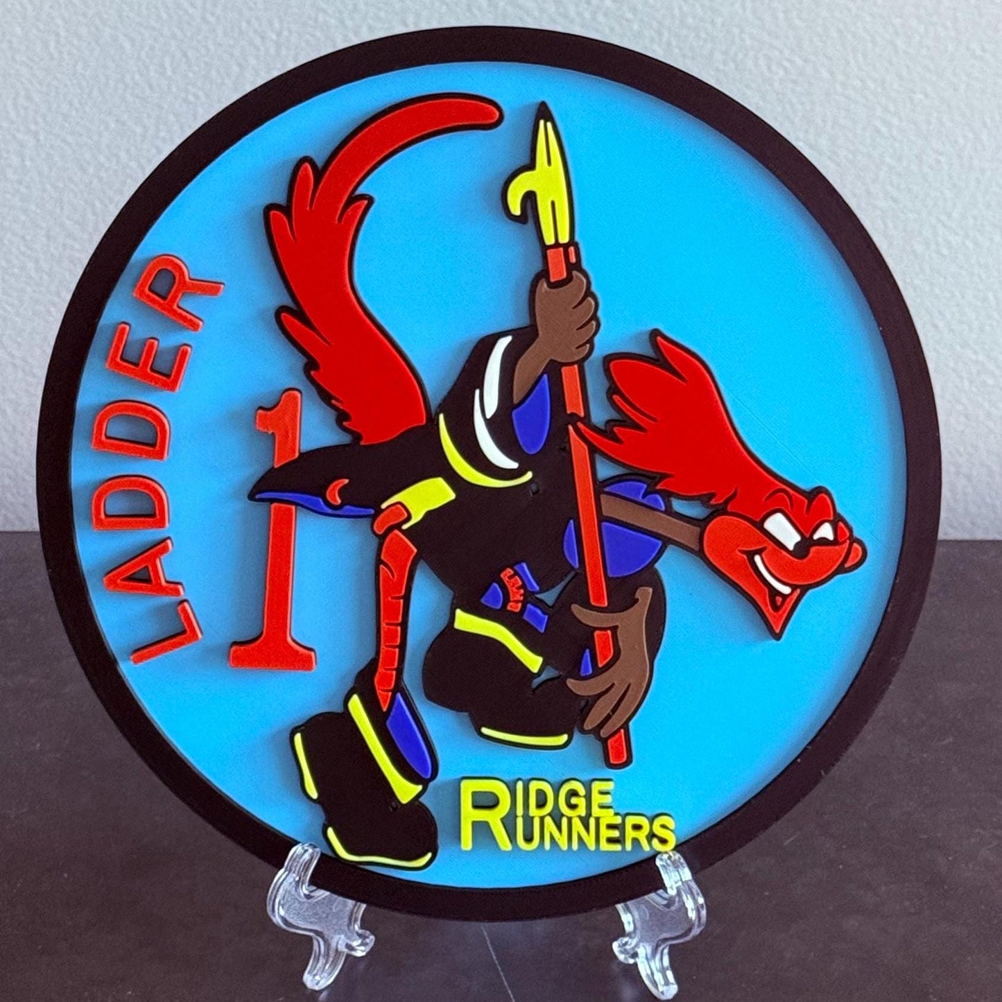 Ridge Runners Ladder 1 & Engine 13 Philadelphia Fire Department 3D Plaque Pennsylvania