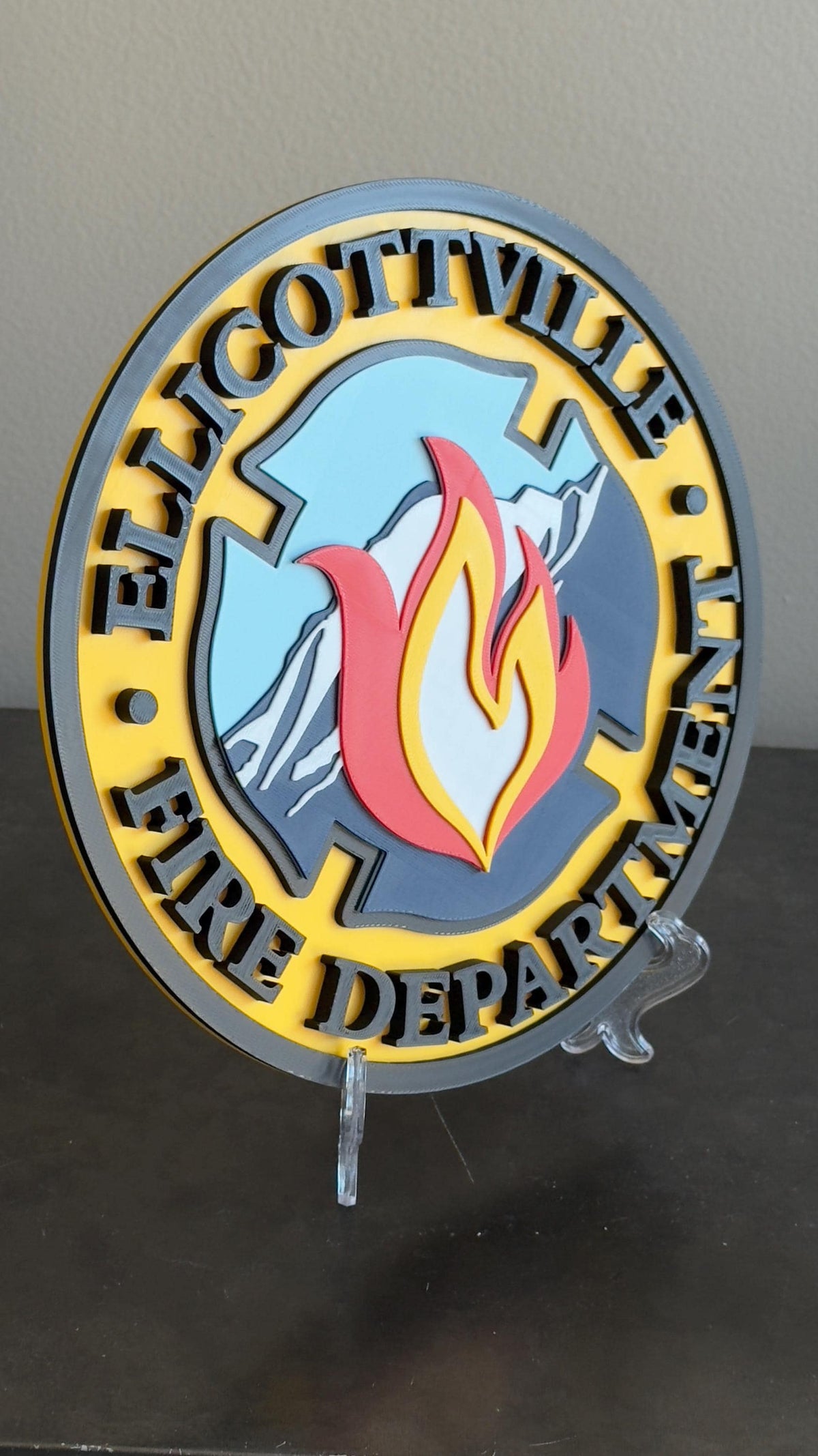 Ellicottville Volunteer Fire Department 3D Display Plaque: First Responder Display Plaque New York