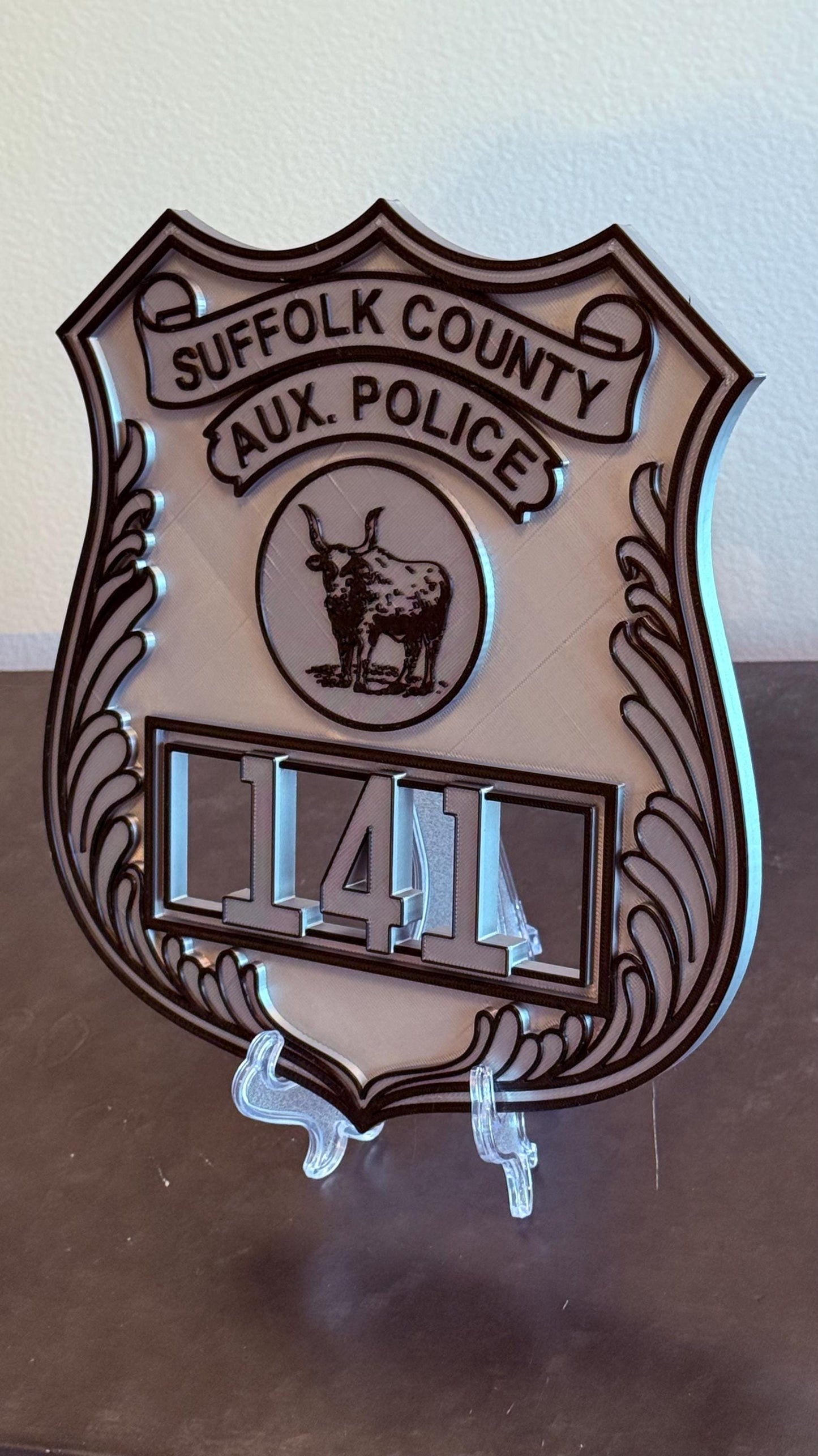 Suffolk County Auxiliary Police Shield Plaque - Long Island NY New York