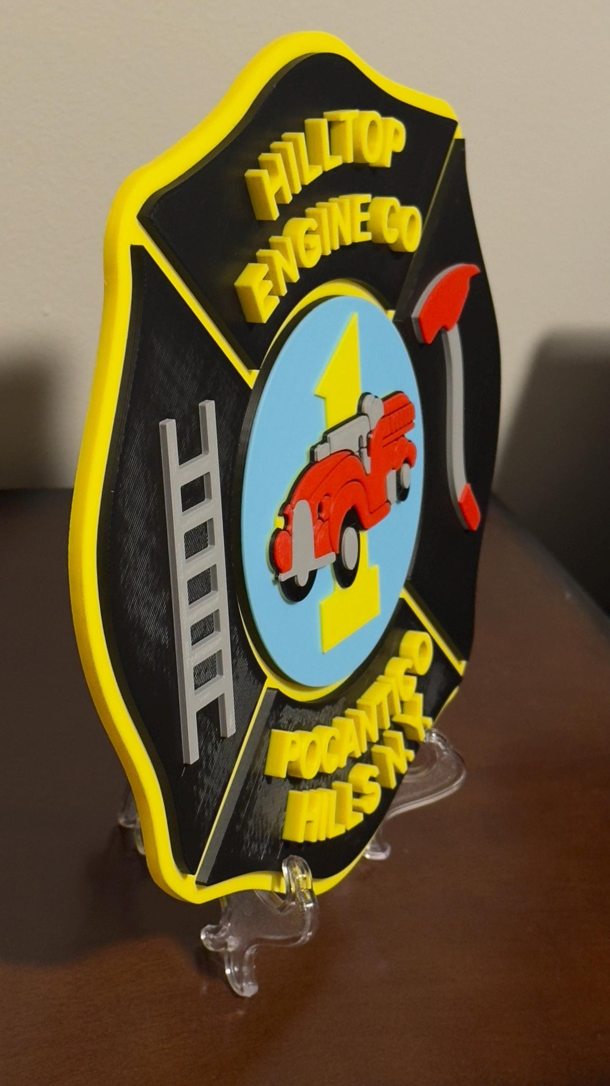 Pocantico Hills Fire Department 3D Embossed Plaque: First Responder Display Plaque New York