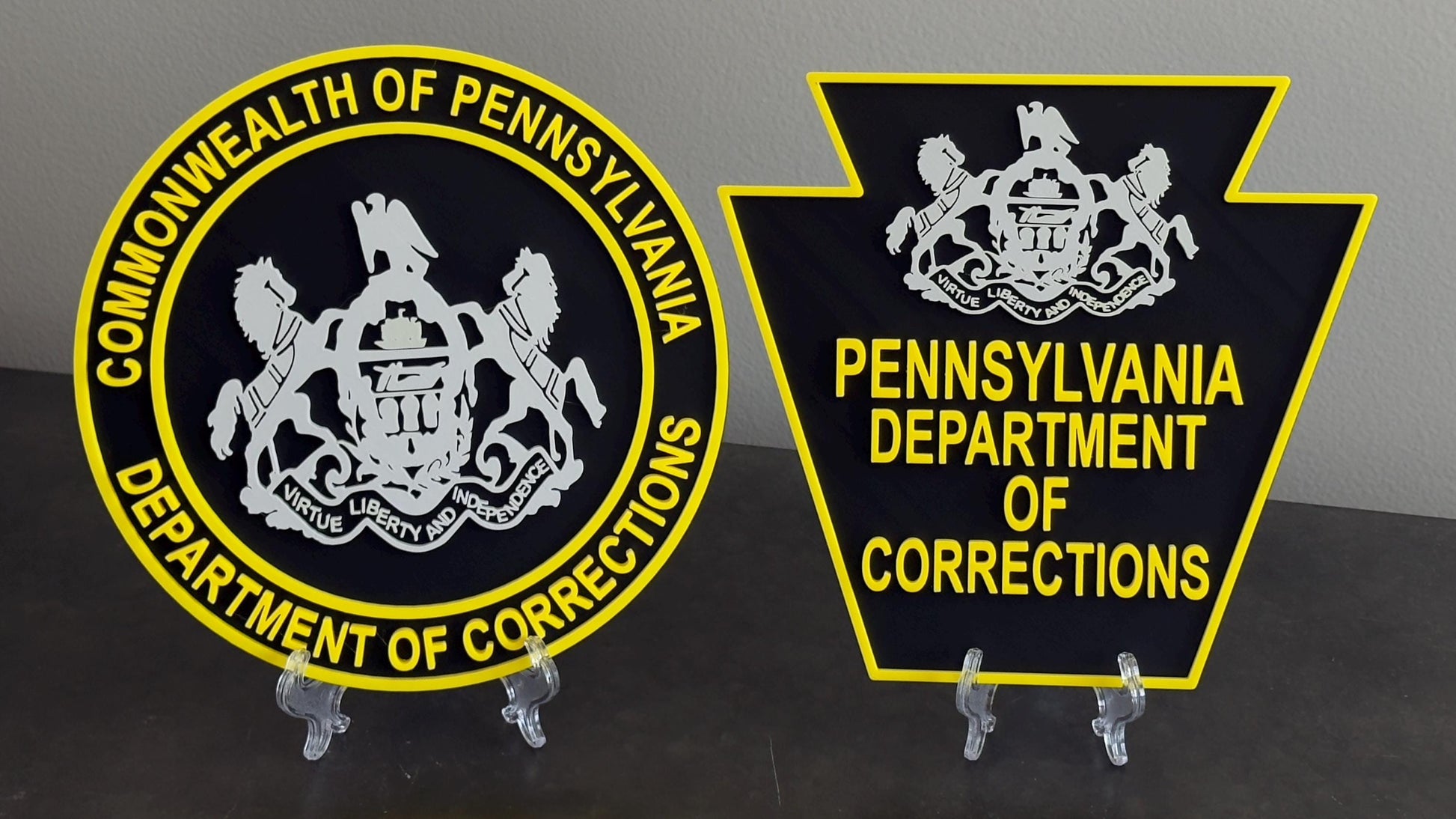 Customizable Pennsylvania Department Of Corrections Display Plaque PA Corrections