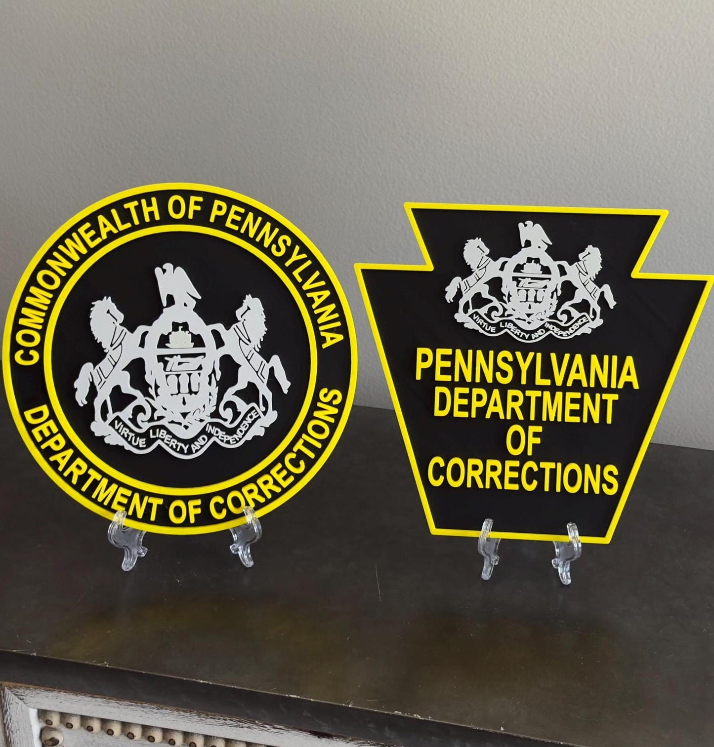 Customizable Pennsylvania Department Of Corrections Display Plaque PA Corrections