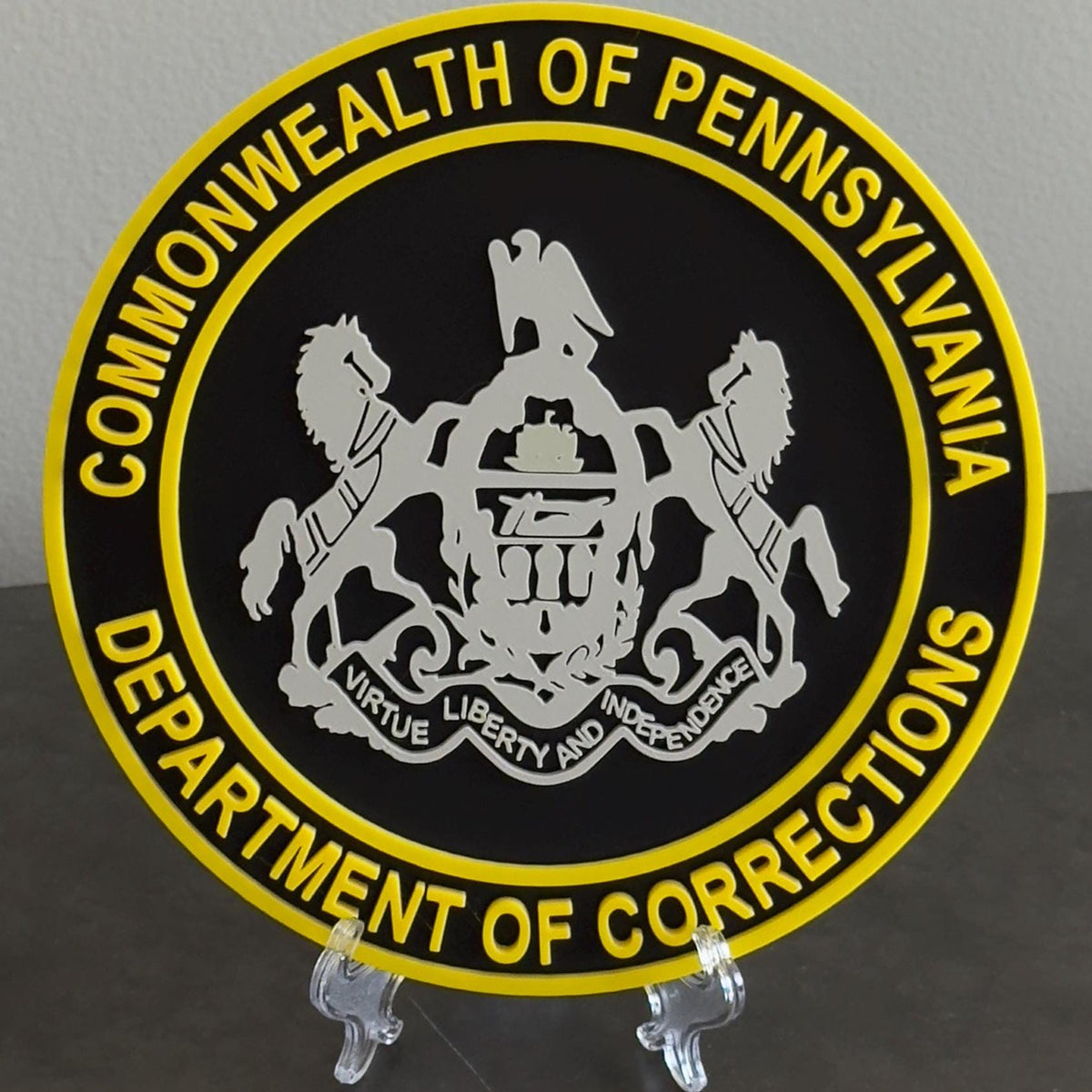 Customizable Pennsylvania Department Of Corrections Display Plaque PA Corrections