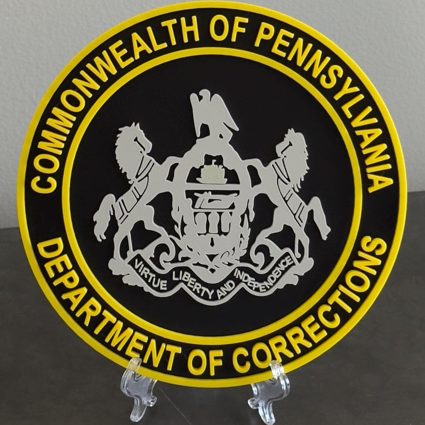 Customizable Pennsylvania Department Of Corrections Display Plaque PA Corrections