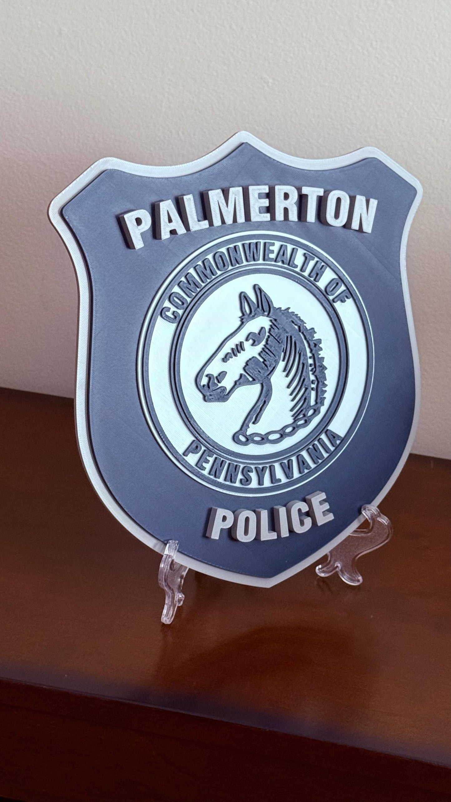 Palmerton Police Department 3D Embossed Plaque - Pennsylvania First Responder Wall Art