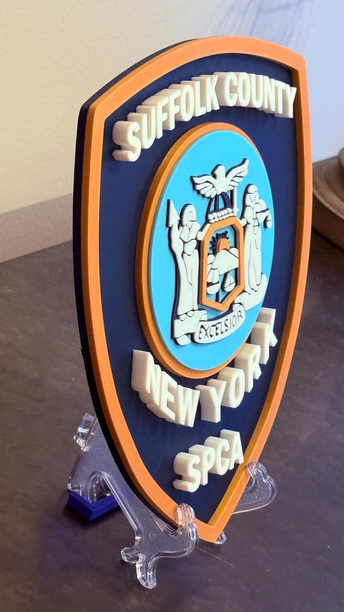 SPCA Plaque: Suffolk County First Responder Wall Art New York