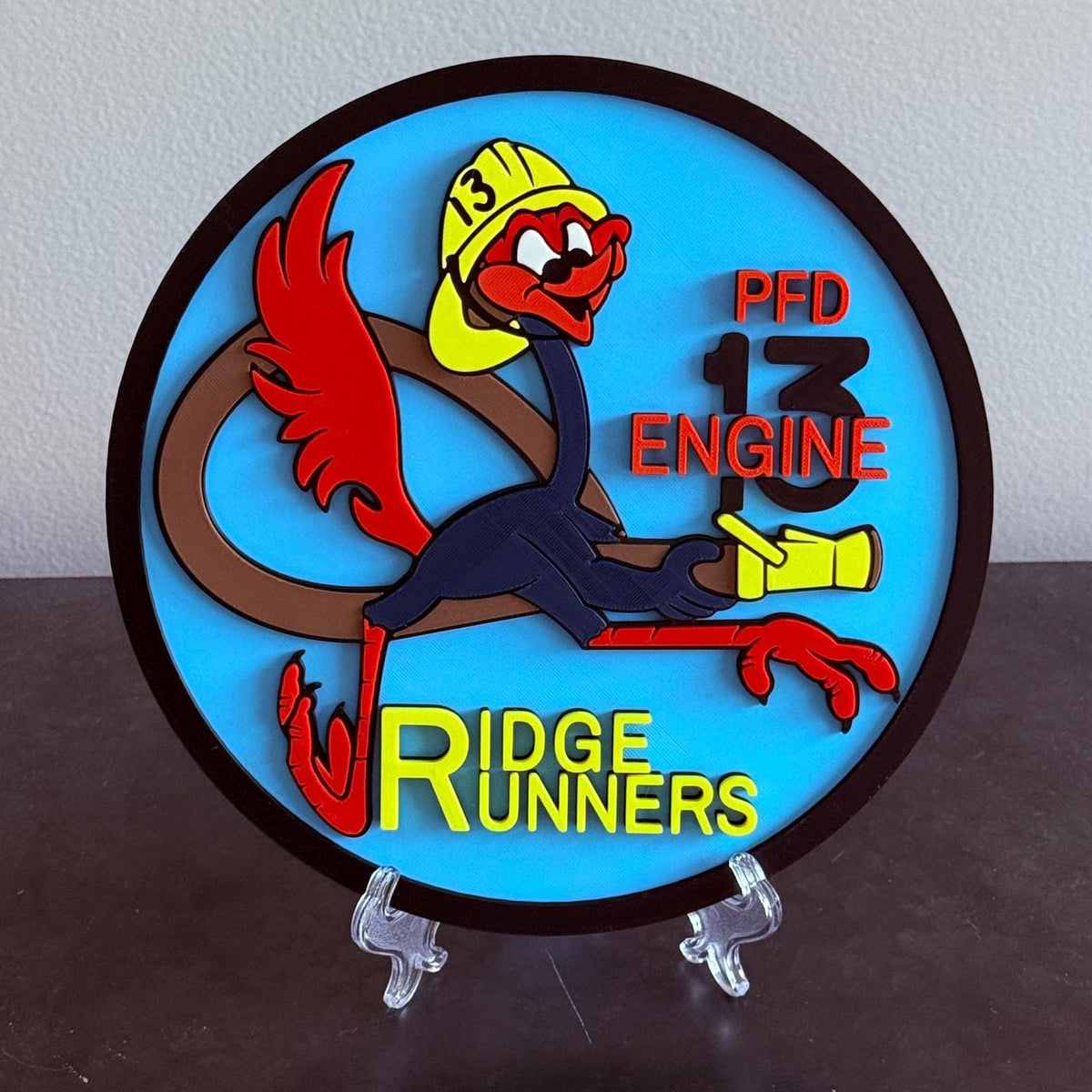Ridge Runners Ladder 1 & Engine 13 Philadelphia Fire Department 3D Display Plaque Pennsylvania