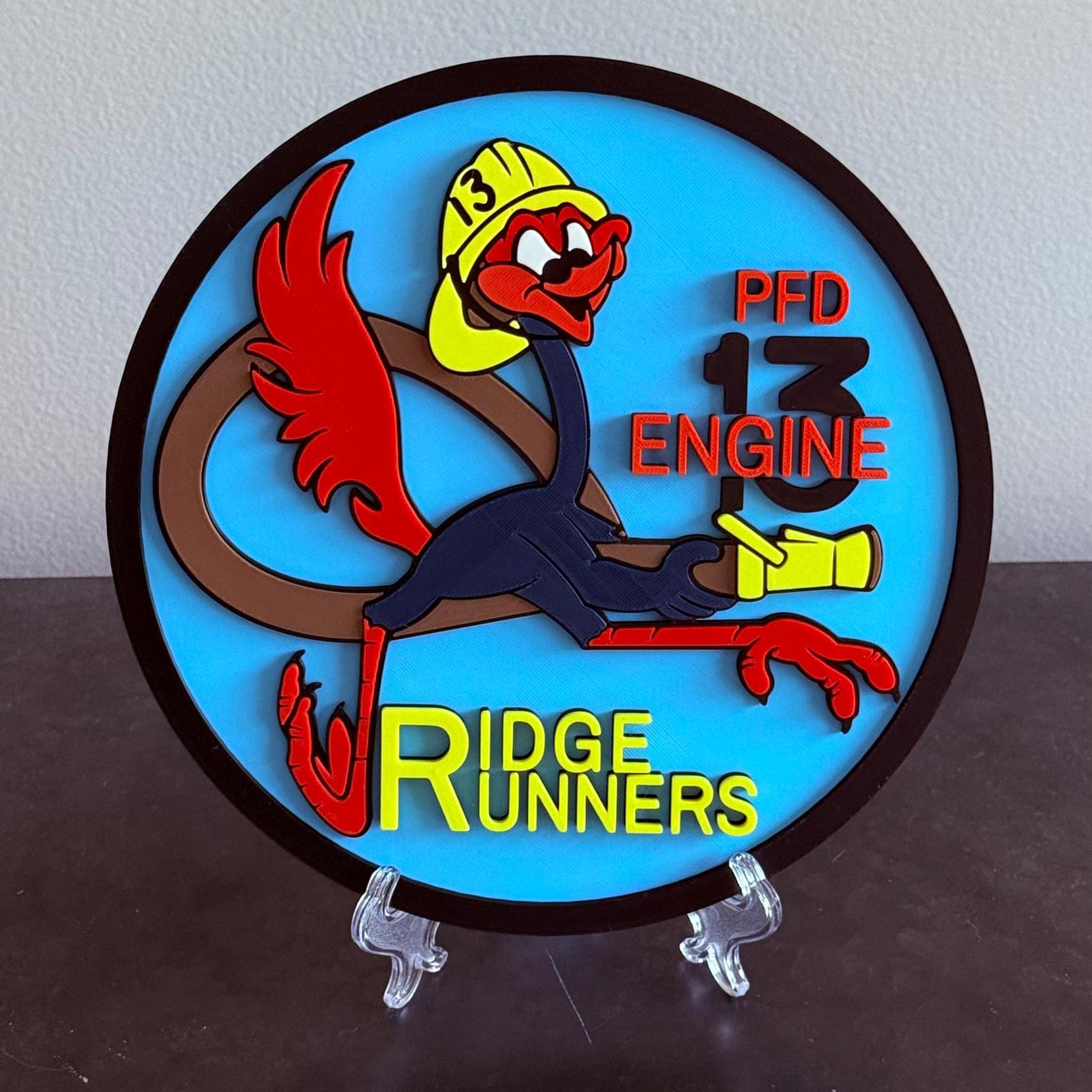 Ridge Runners Ladder 1 & Engine 13 Philadelphia Fire Department 3D Plaque Pennsylvania