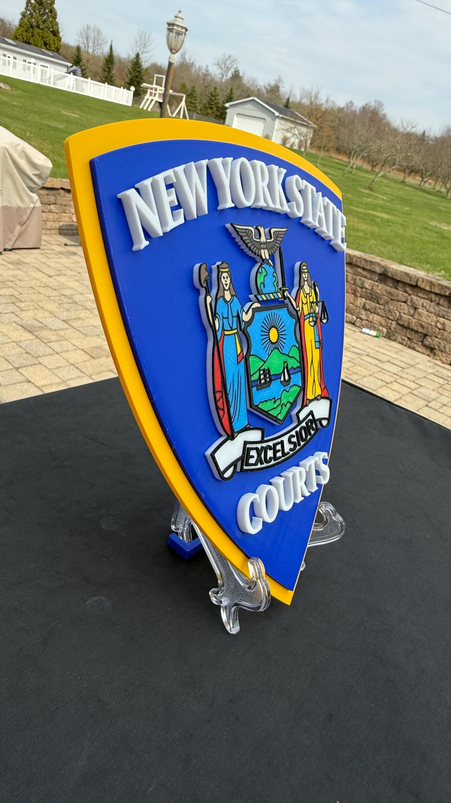 NYS Court Officer Plaque: First Responder Wall Art NY Police Gift New York