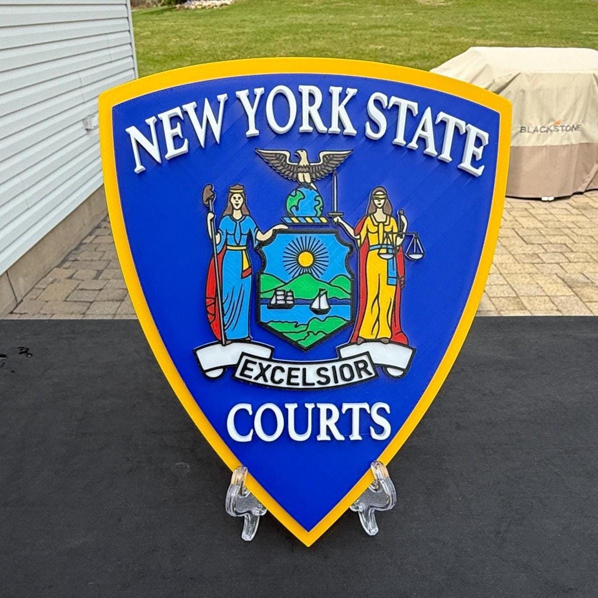 NYS Court Officer Plaque: First Responder Wall Art NY Police Gift New York