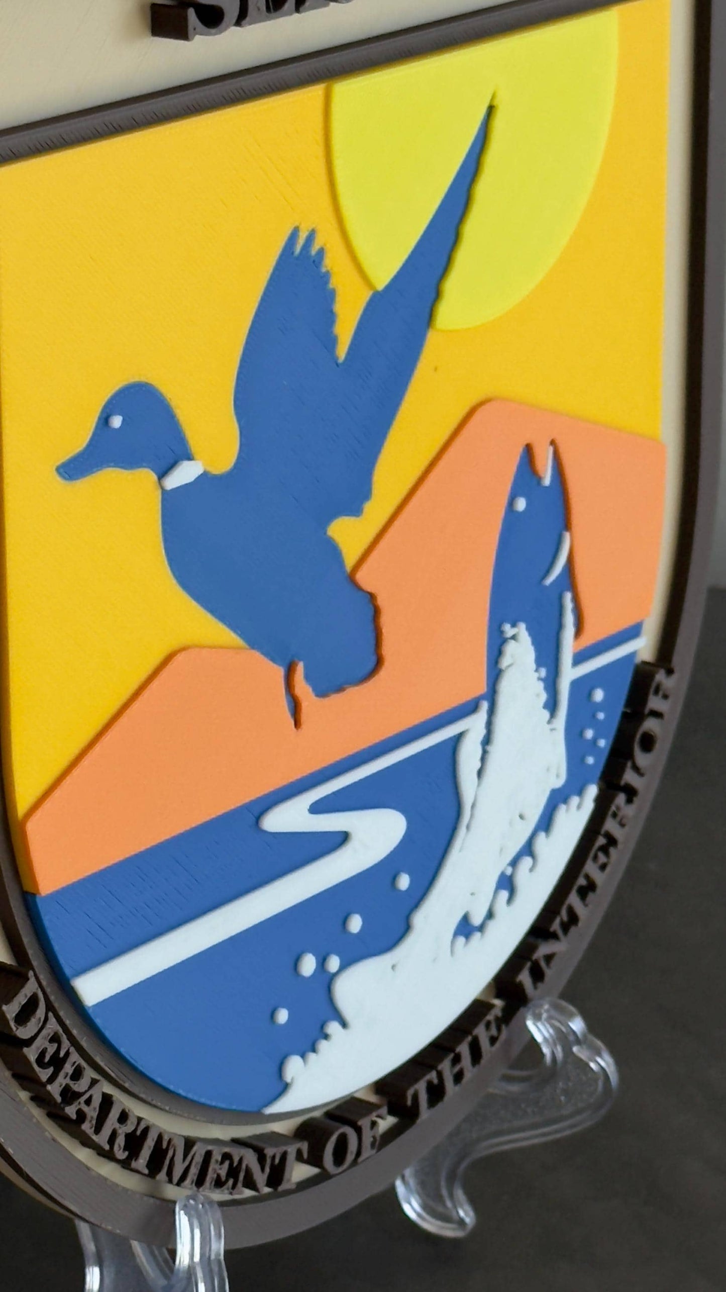 US Fish & Wildlife Service 3D Embossed Plaque - First Responder Wall Art Government