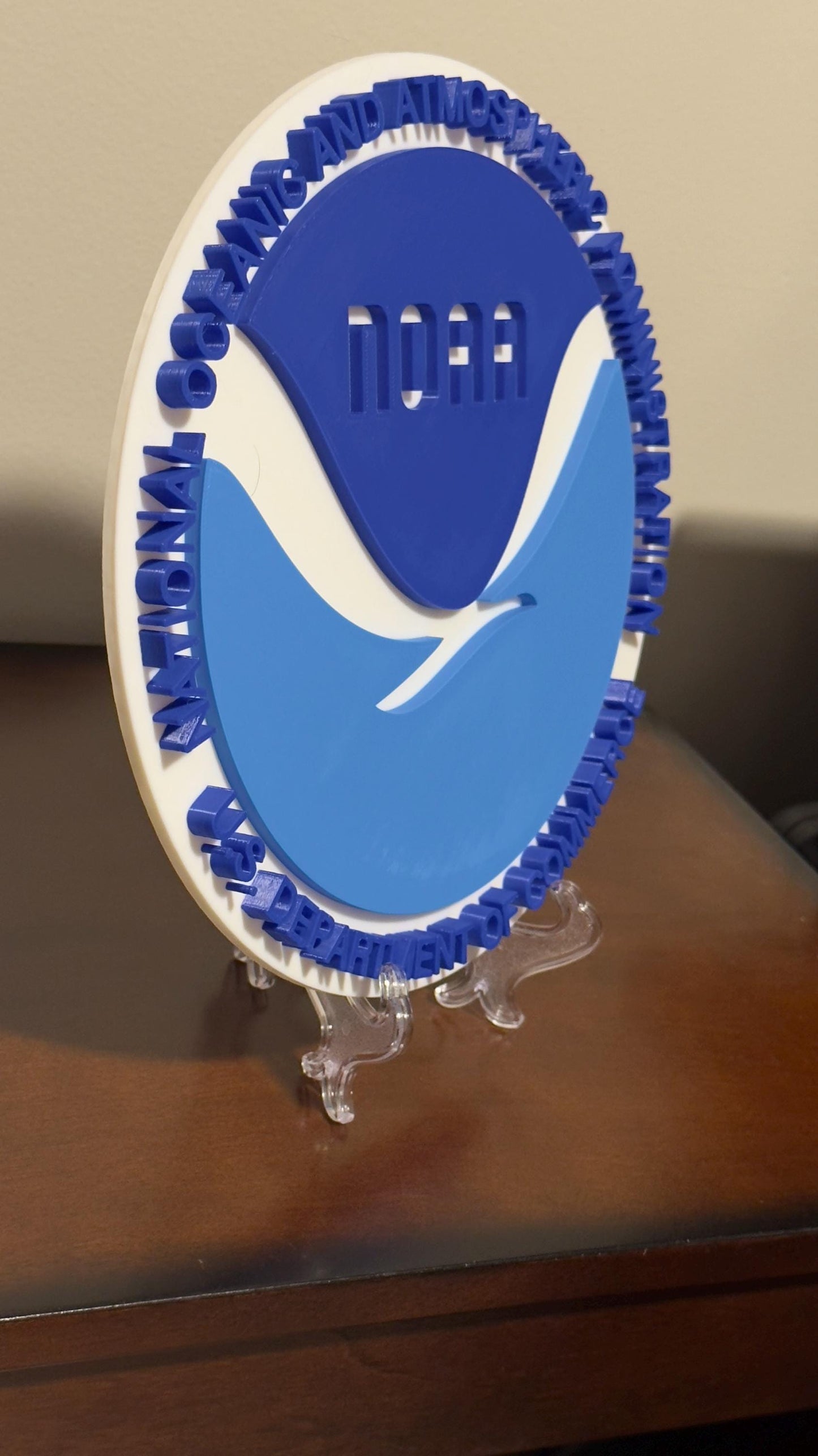 NOAA Weather 3D Plaque First Responder Wall Art Display Plaque Government