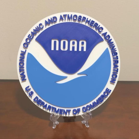 NOAA Weather 3D Plaque First Responder Wall Art Display Plaque Government