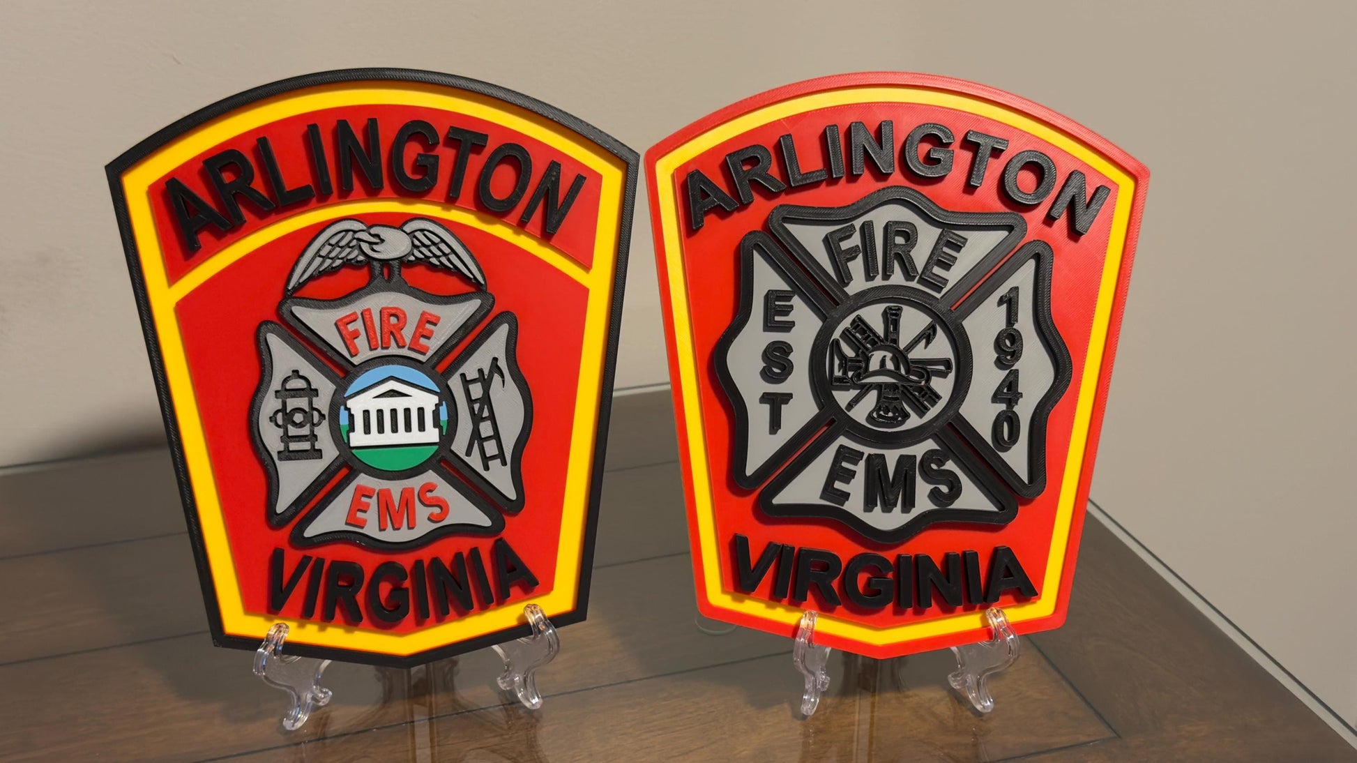 Arlington Virginia Fire Department 3D Embossed Display Plaque