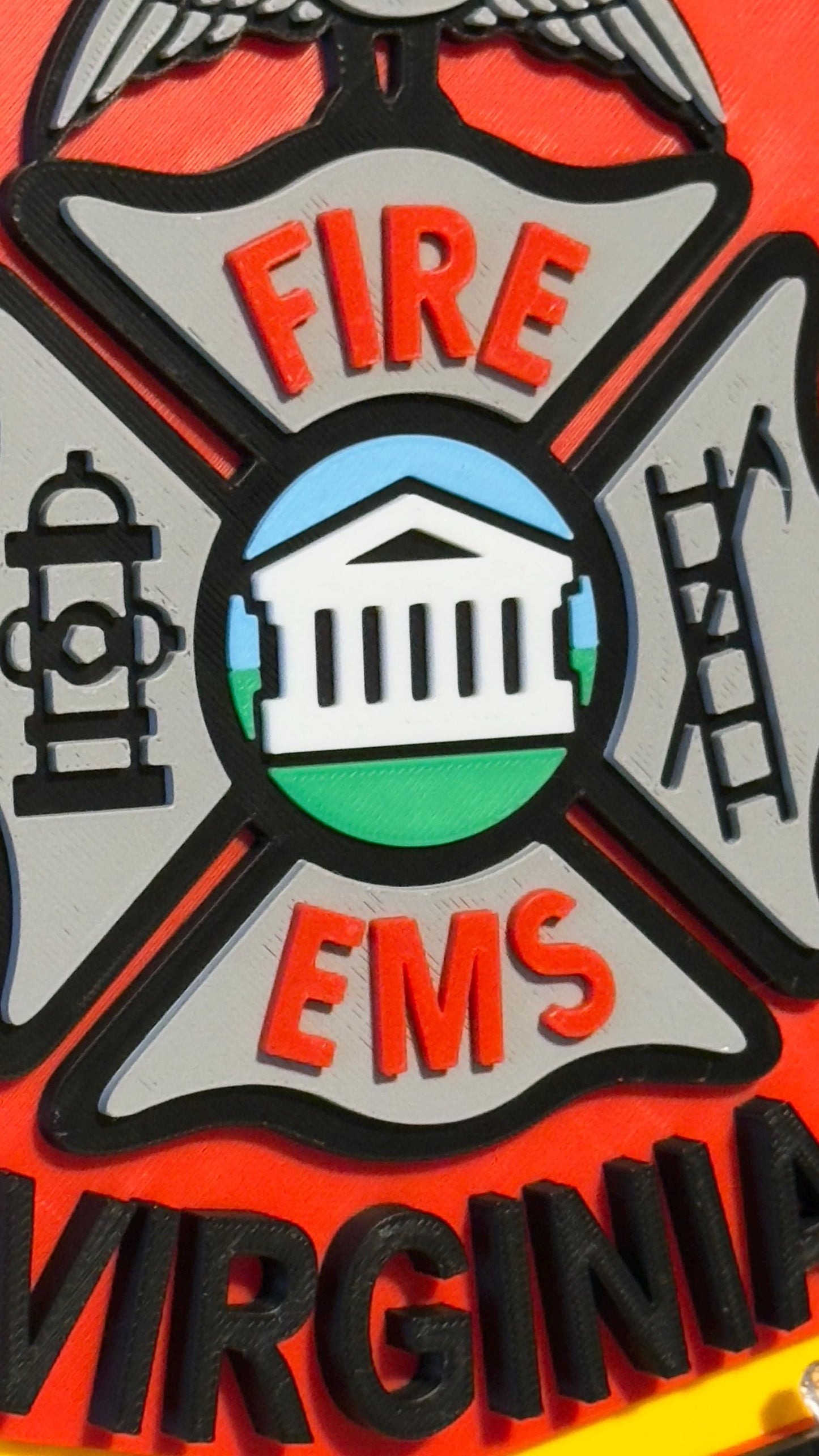 Arlington Virginia Fire Department 3D Embossed Display Plaque