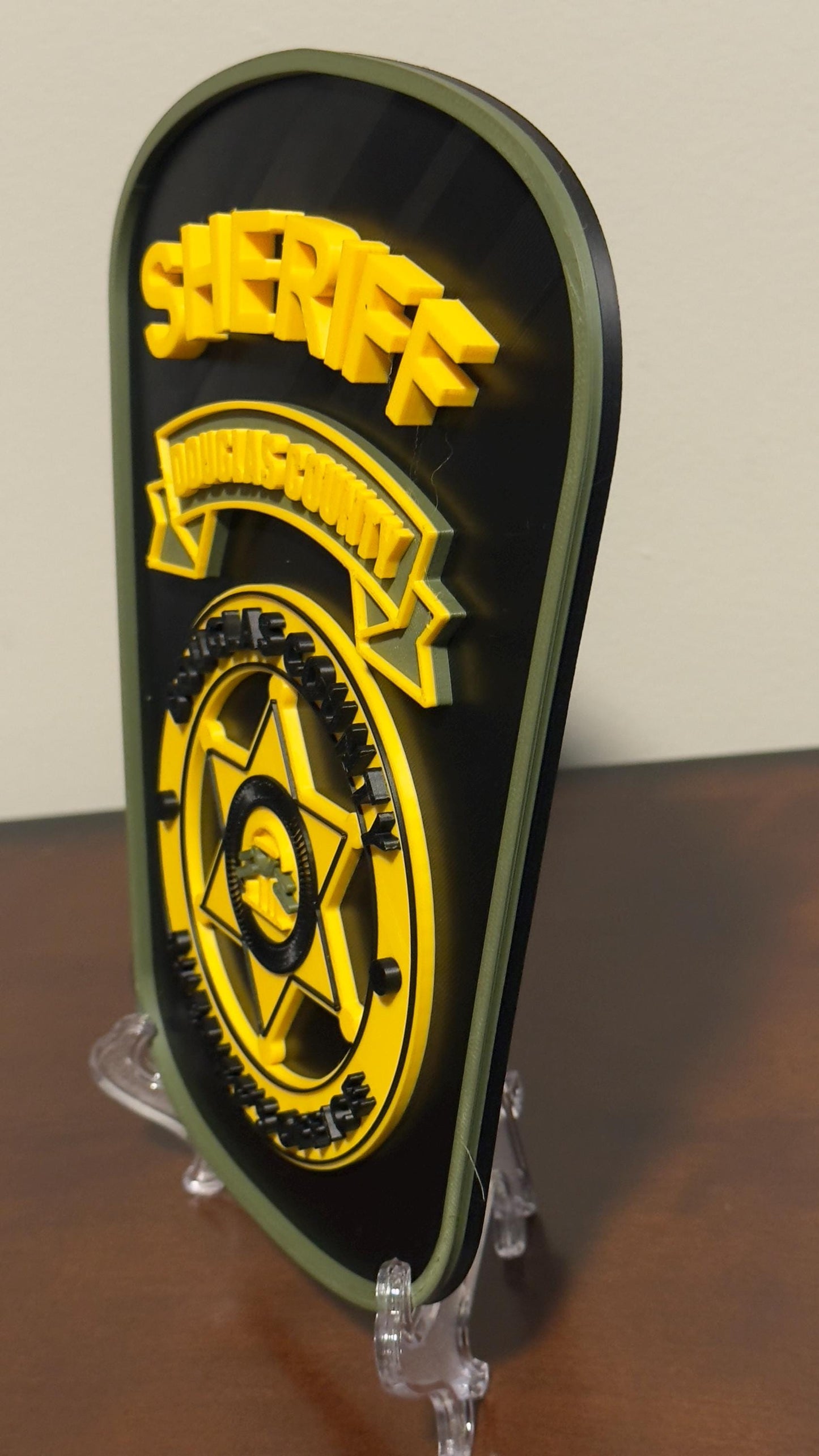 Douglas County Sheriff GA 3D Embossed Plaque - First Responder Wall Art Georgia