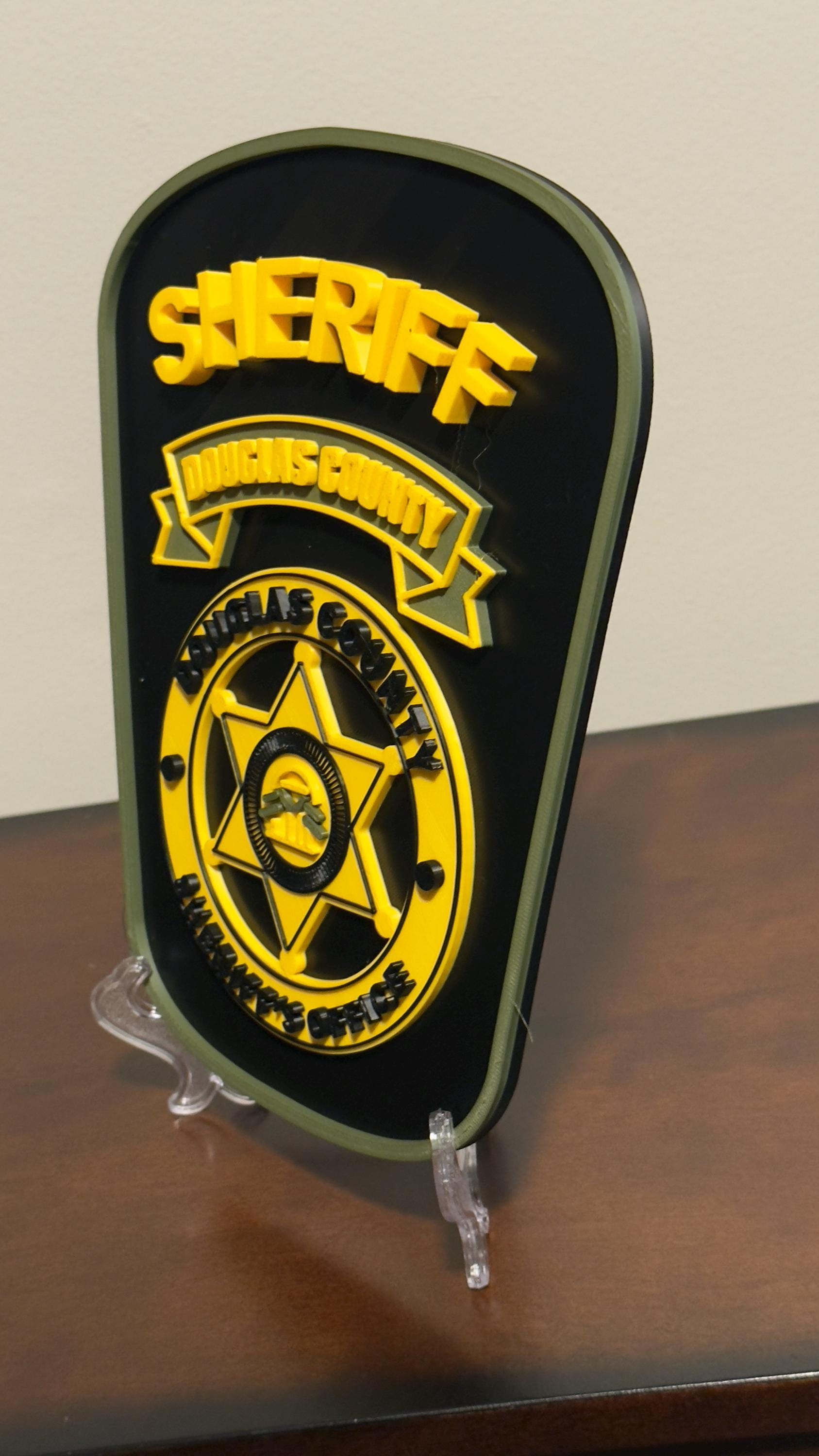 Douglas County Sheriff GA 3D Embossed Plaque - First Responder Wall Art Georgia