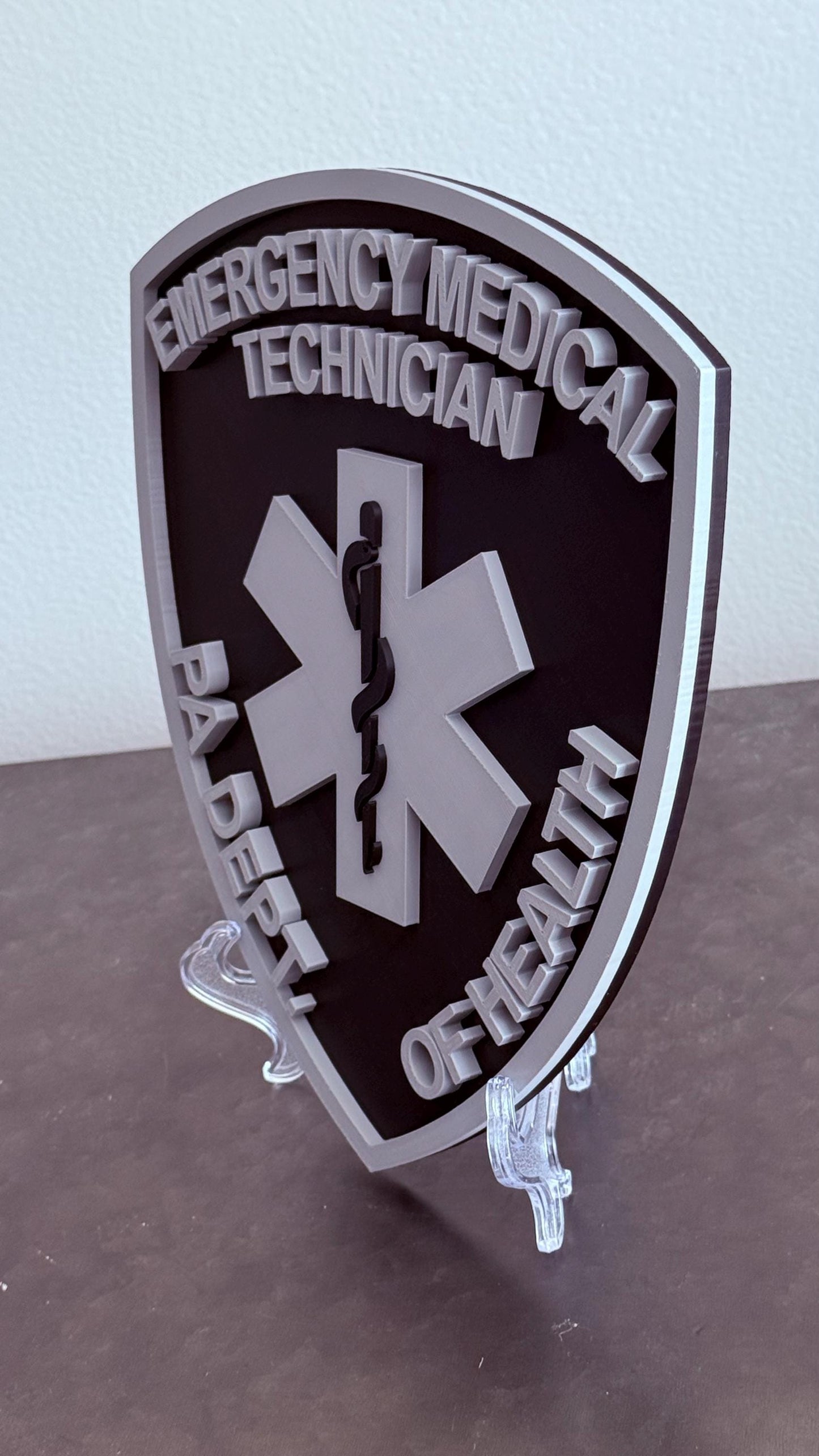 Pennsylvania EMT Plaque 3D First Responder Wall Art PA Display Plaque EMS Gift