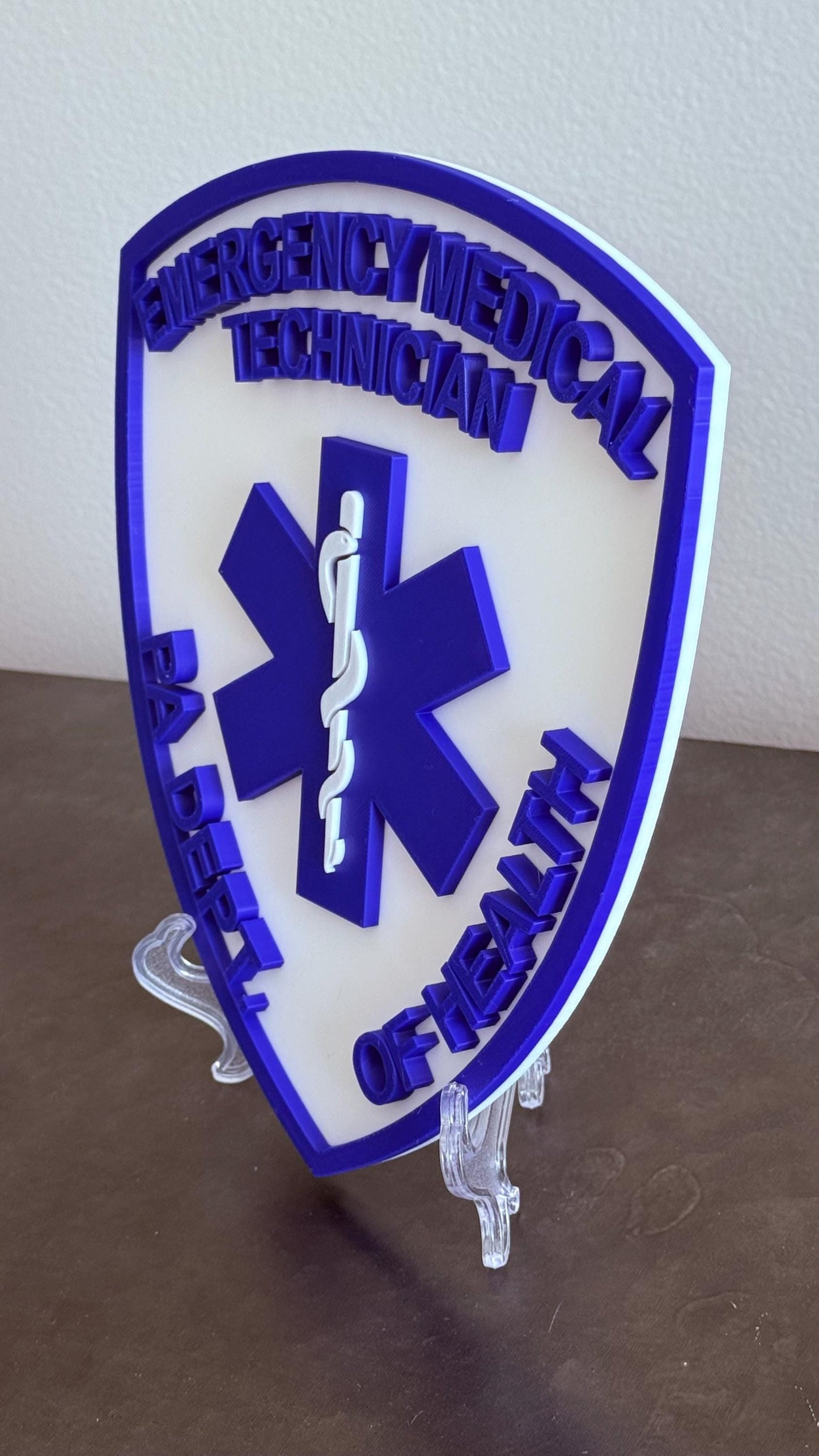 Pennsylvania EMT Plaque 3D First Responder Wall Art PA Display Plaque EMS Gift