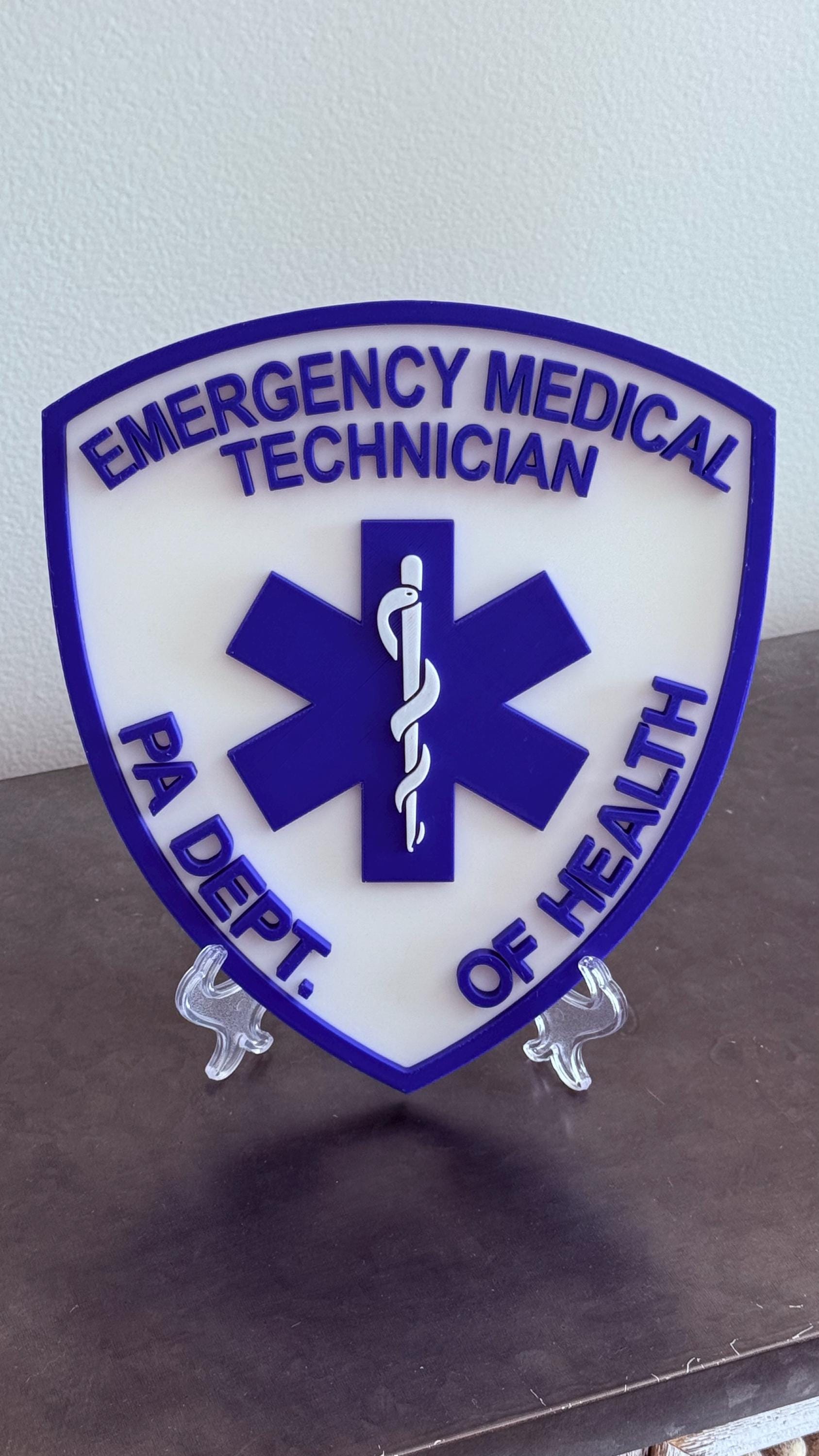 Pennsylvania EMT Plaque 3D First Responder Wall Art PA Display Plaque EMS Gift