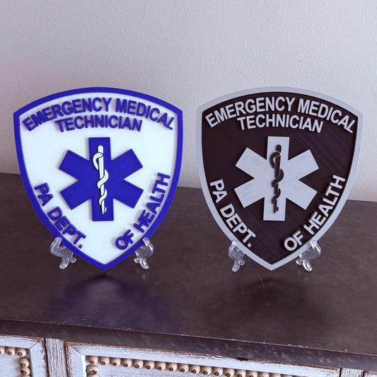Pennsylvania EMT Plaque 3D First Responder Wall Art PA Display Plaque EMS Gift
