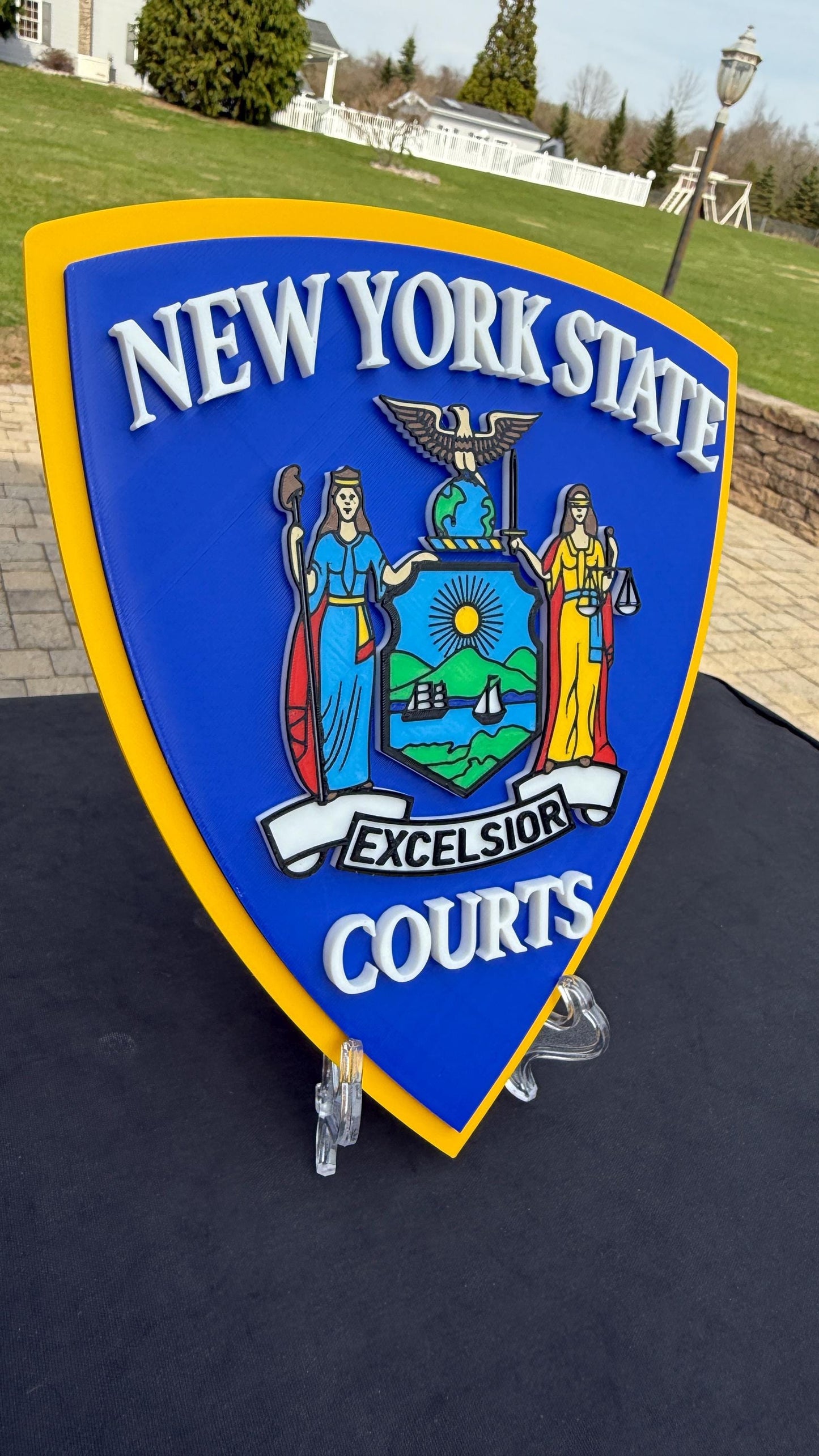 NYS Court Officer Plaque: First Responder Wall Art NY Police Gift New York