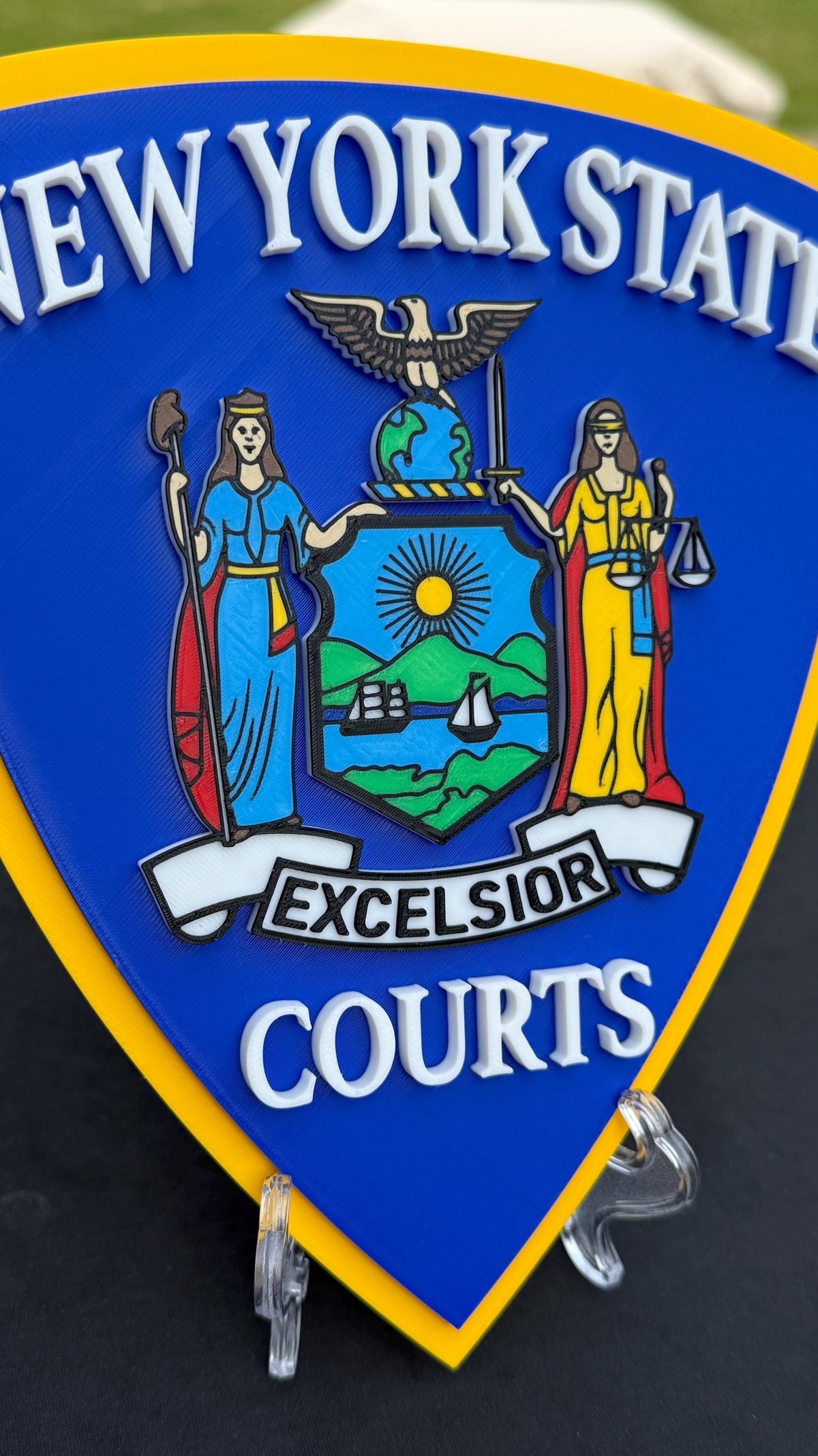NYS Court Officer Plaque: First Responder Display Plaque NY Police Gift New York