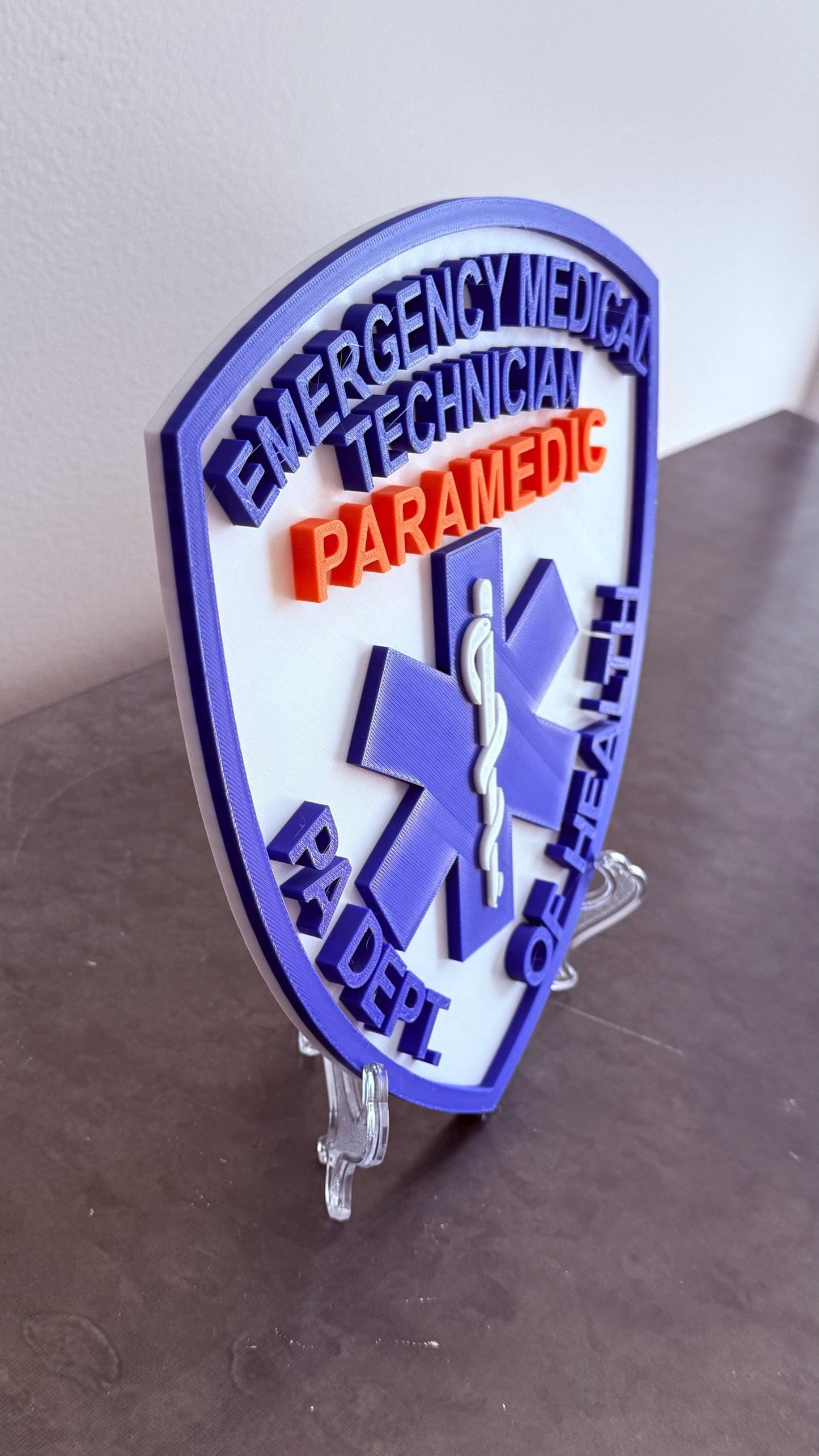 Pennsylvania Paramedic Department of Health 3D Plaque PA Display Plaque EMS Gift