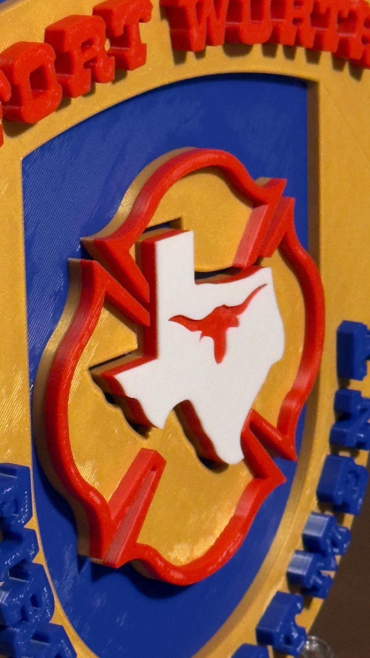 Fort Worth Fire Department 3D Plaque: Texas First Responder Wall Art Firefighter Gift