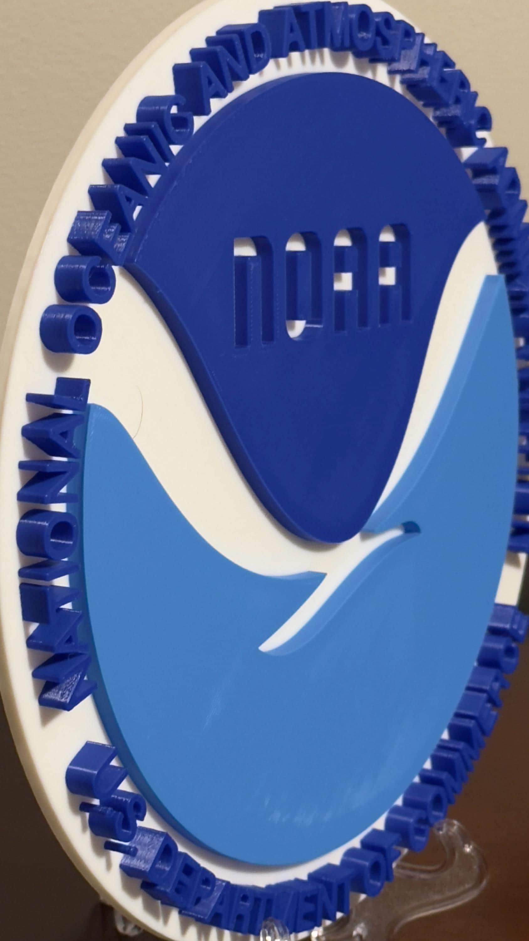 NOAA Weather 3D Plaque First Responder Wall Art Display Plaque Government