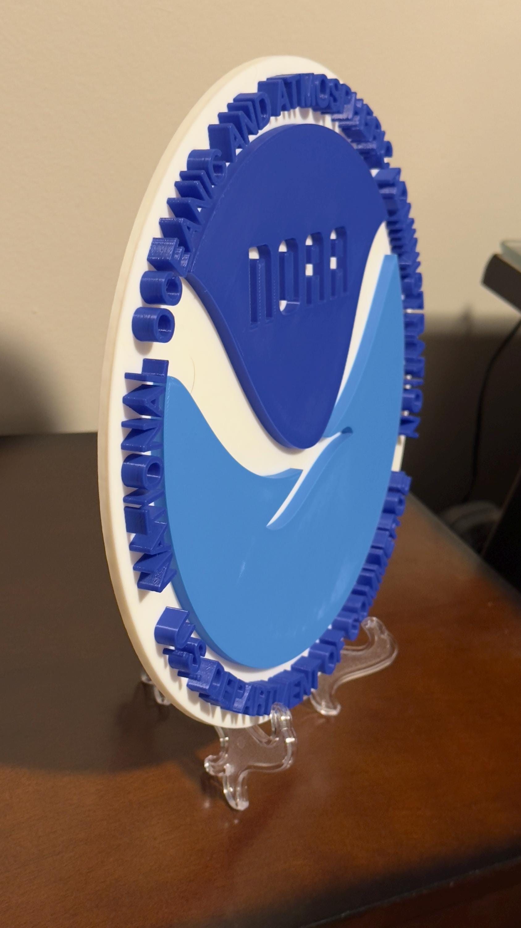 NOAA Weather 3D Plaque First Responder Wall Art Display Plaque Government