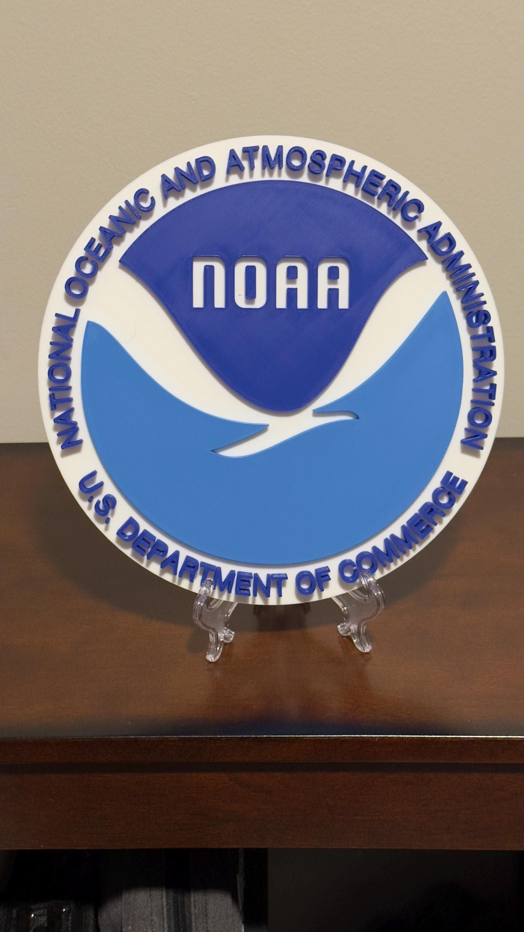 NOAA Weather 3D Plaque First Responder Wall Art Display Plaque Government