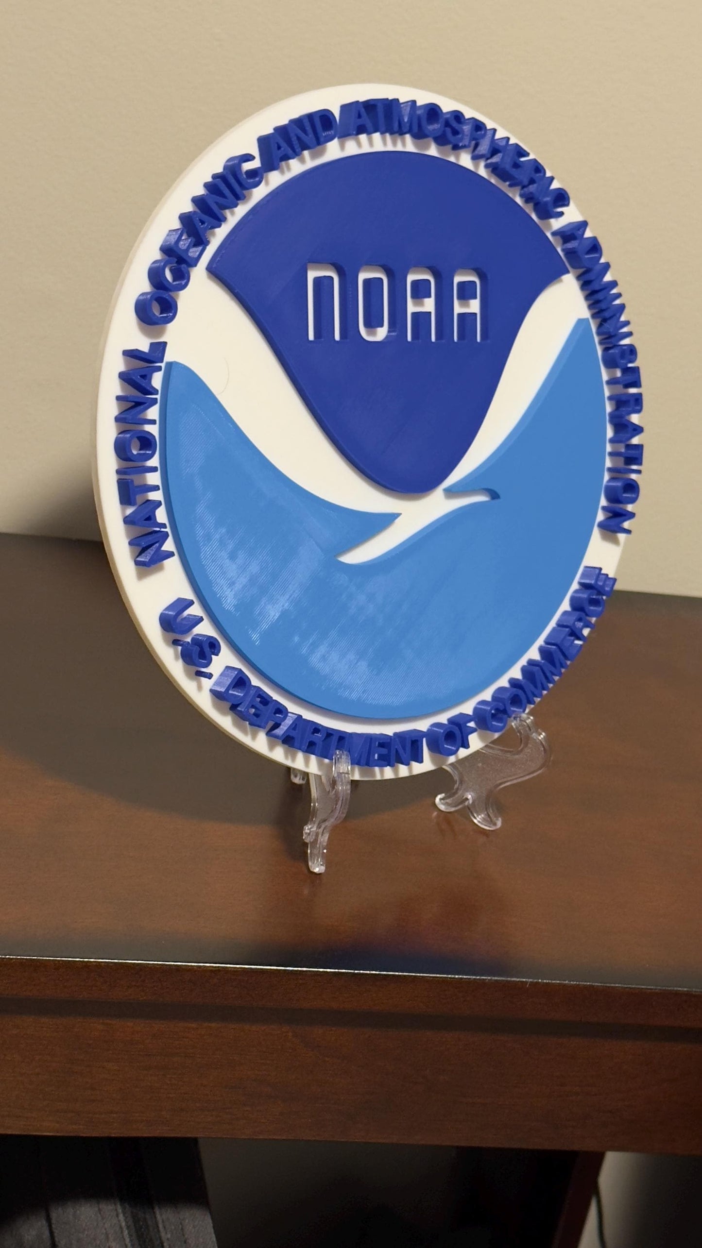 NOAA Weather 3D Plaque First Responder Wall Art Display Plaque Government