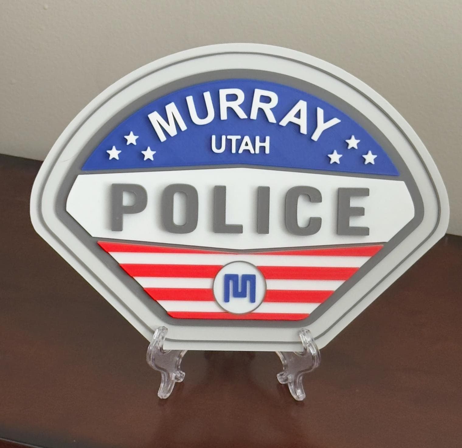 Murray City Utah Police Department 3D Embossed Plaque Police Gift