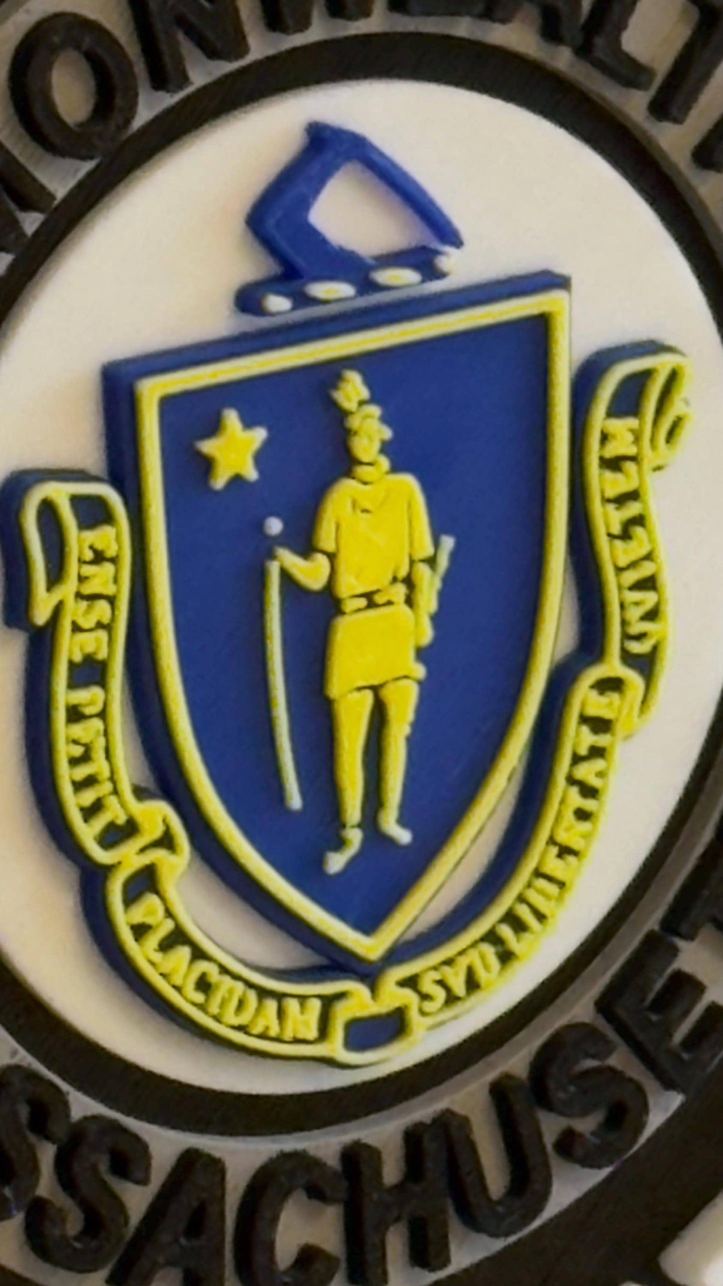 Bridgewater State University Police 3D Embossed Plaque MA Massachusetts