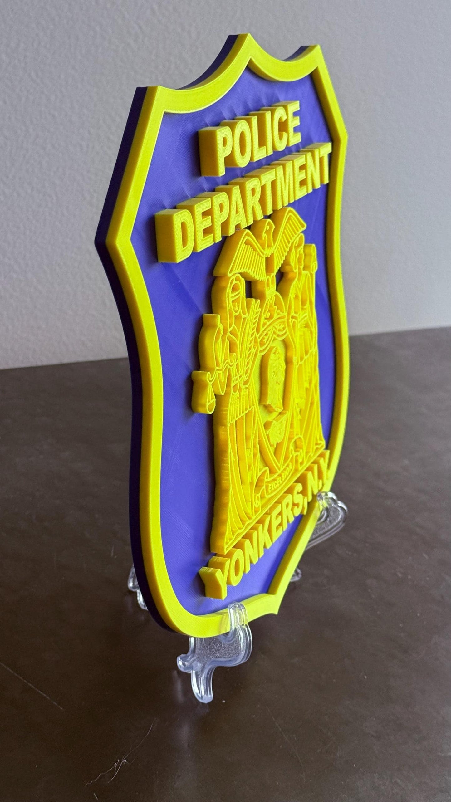 Yonkers NY Police Department 3D Embossed Display Plaque Police Gift New York