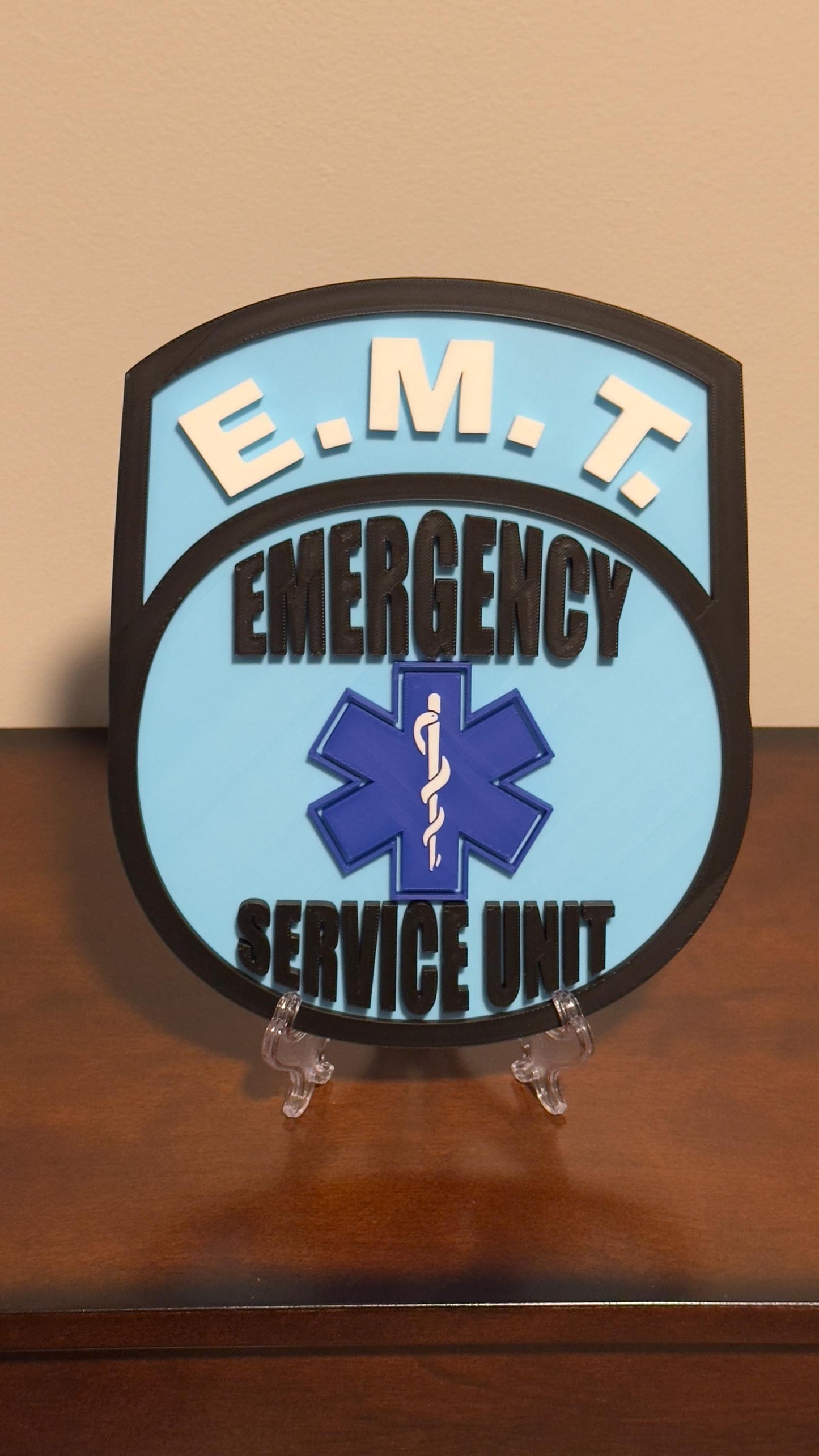 NYC DOC Emergency Service 3D Plaque: First Responder Gift New York