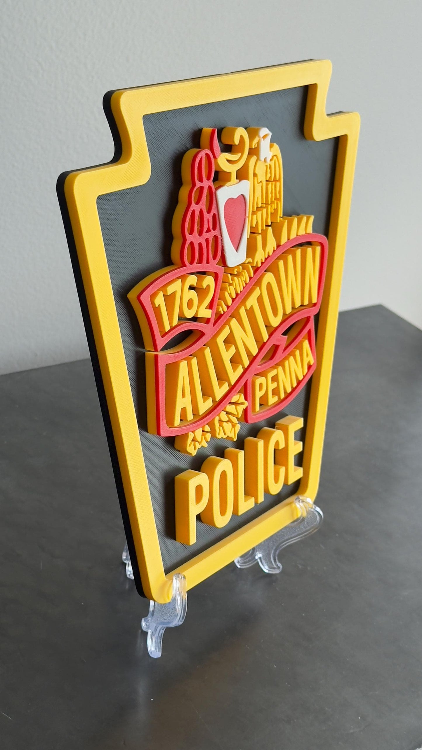 Allentown Police Plaque - 3D Embossed Wall or Shelf Display Pennsylvania